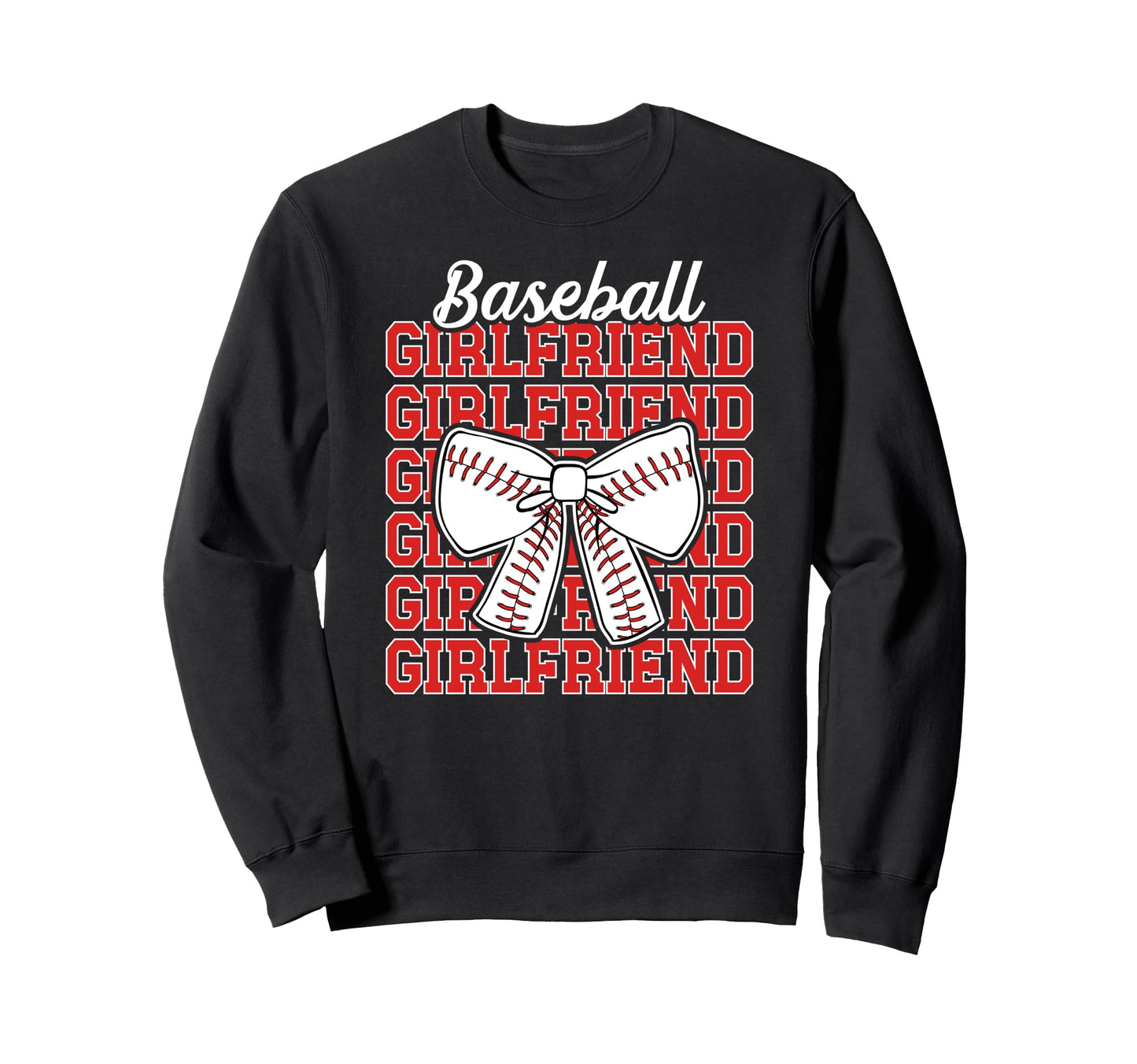 Baseball Girlfriend Coquette Sweatshirt - Casual Everyday Wear for Adults - T-Shirt, Sweatshirt, Hoodie
