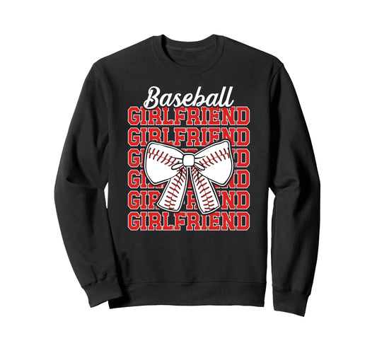 Baseball Girlfriend Coquette Sweatshirt - Casual Everyday Wear for Adults - T-Shirt, Sweatshirt, Hoodie