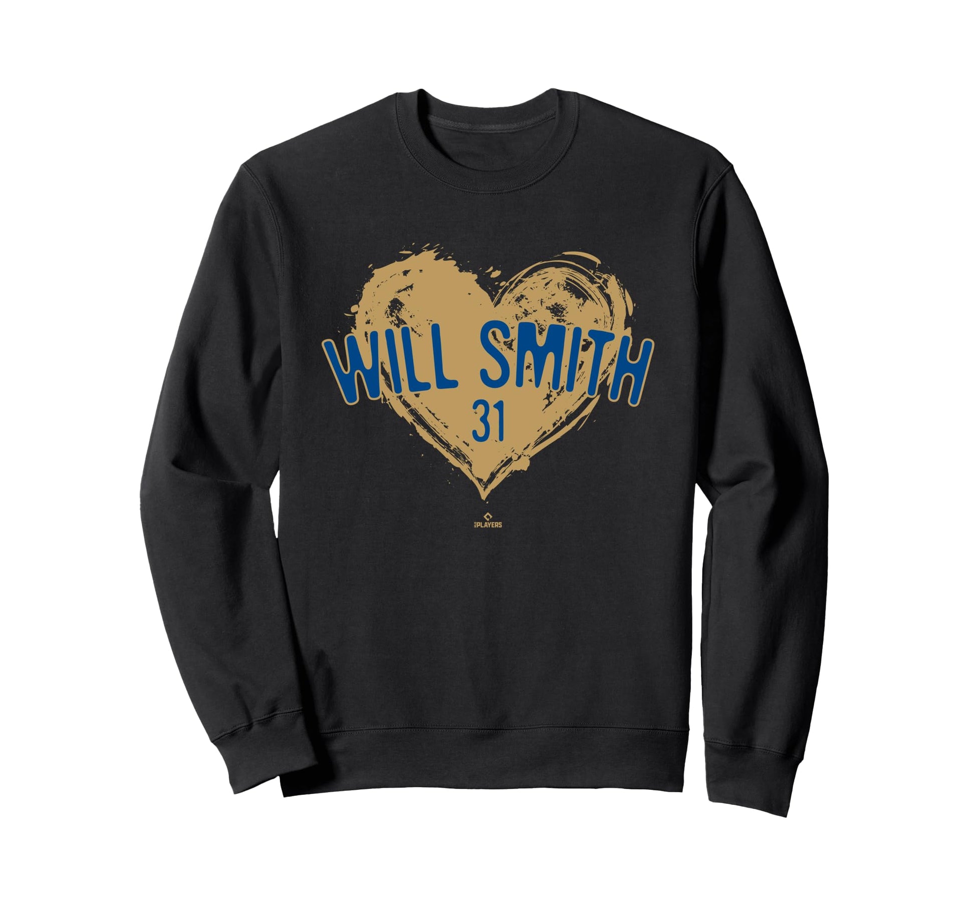 Distressed Heart Will Smith Kansas Sweatshirt - Novelty Apparel Unisex - T-Shirt, Sweatshirt, Hoodie