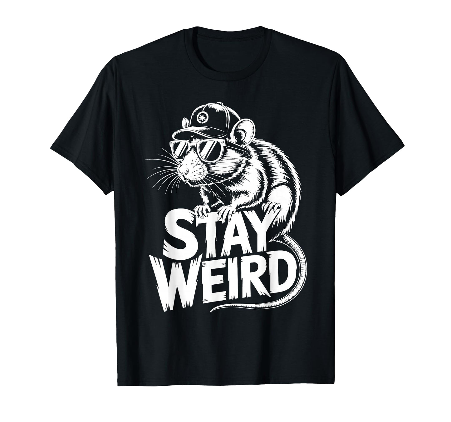 Rat Baseball Cap T-Shirt - Novelty Apparel Men Women - T-Shirt, Sweatshirt, Hoodie