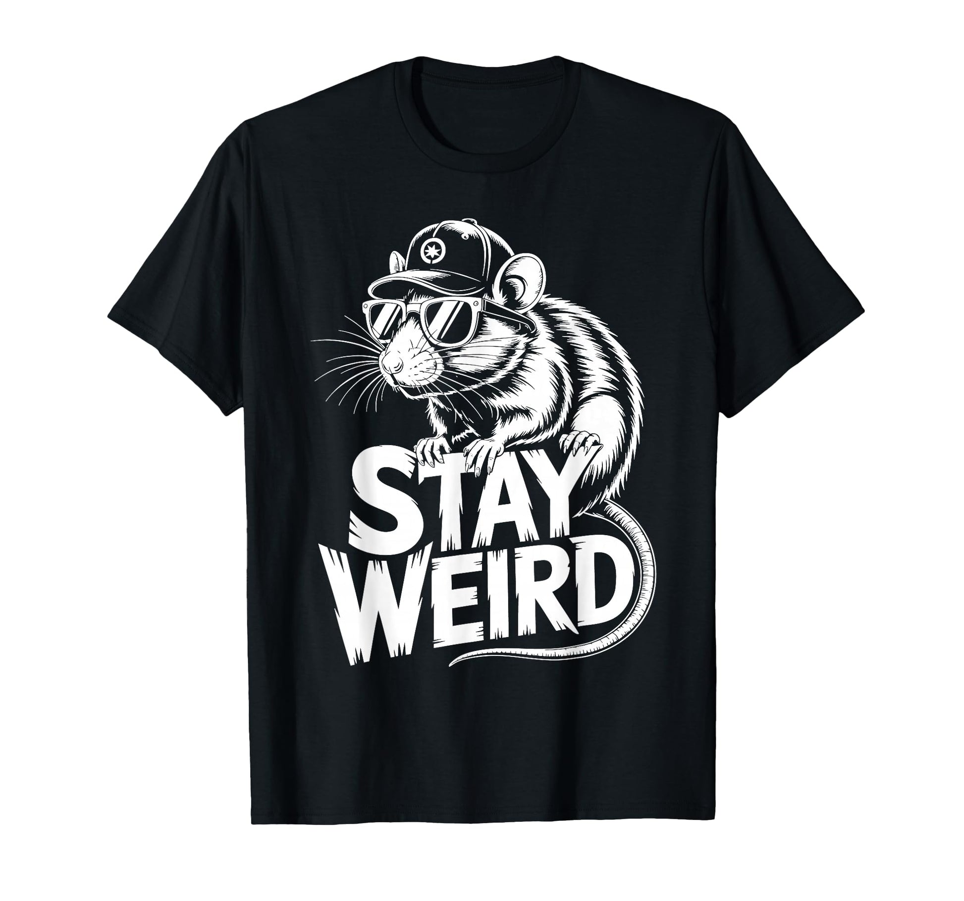 Rat Baseball Cap T-Shirt - Novelty Apparel Men Women - T-Shirt, Sweatshirt, Hoodie