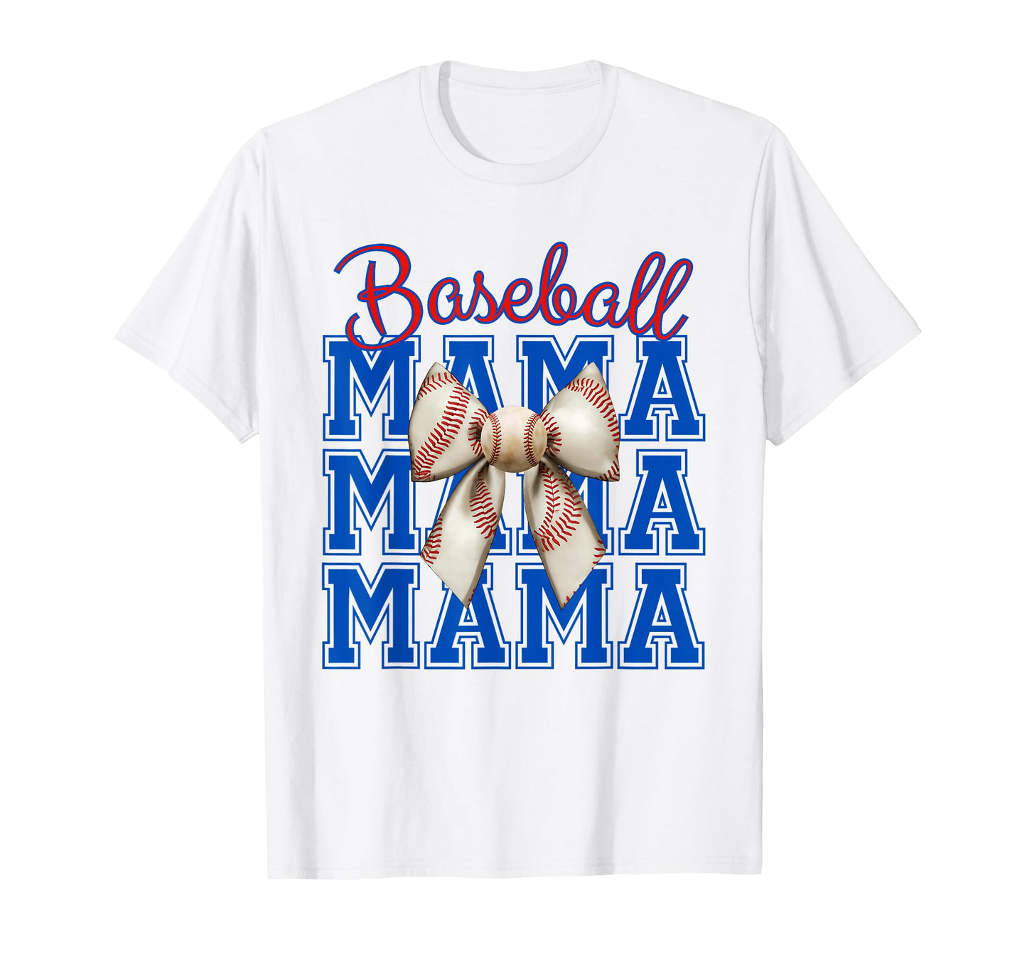 Baseball Mama Coquette Bow Aesthetic T-Shirt - Trendy Graphic for Adults - T-Shirt, Sweatshirt, Hoodie