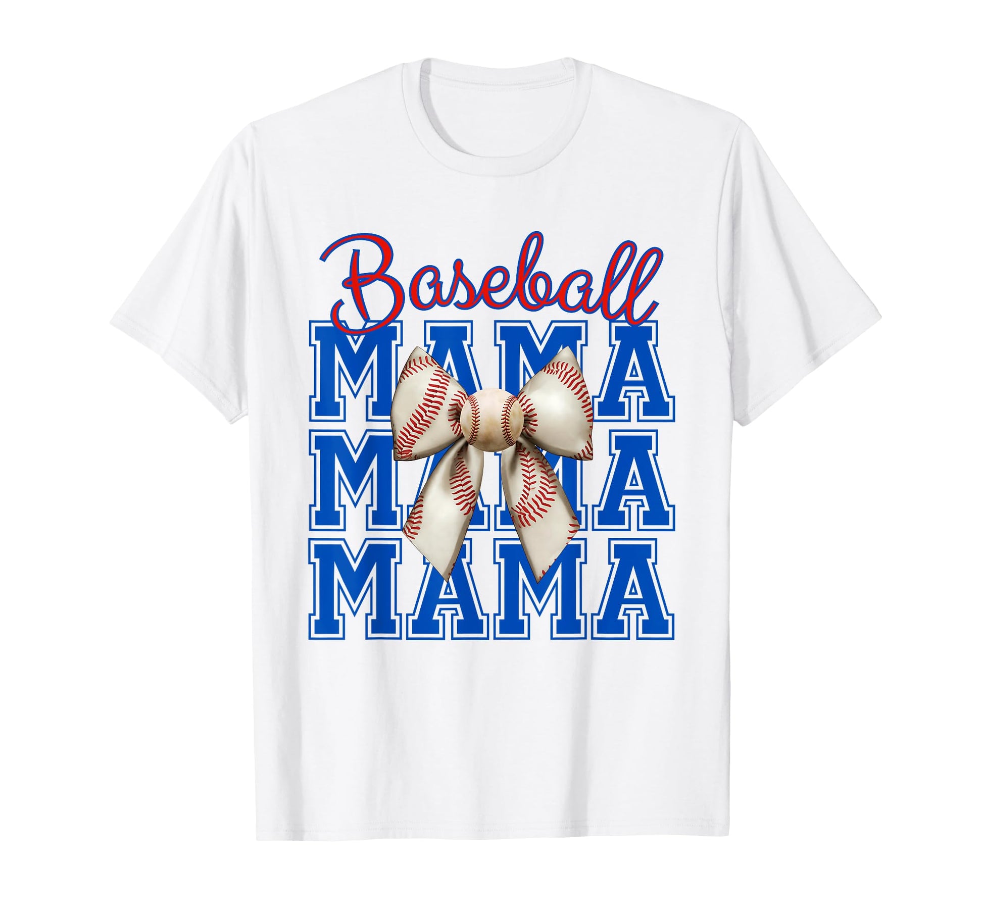 Baseball Mama Coquette Bow Aesthetic T-Shirt - Trendy Graphic for Adults - T-Shirt, Sweatshirt, Hoodie