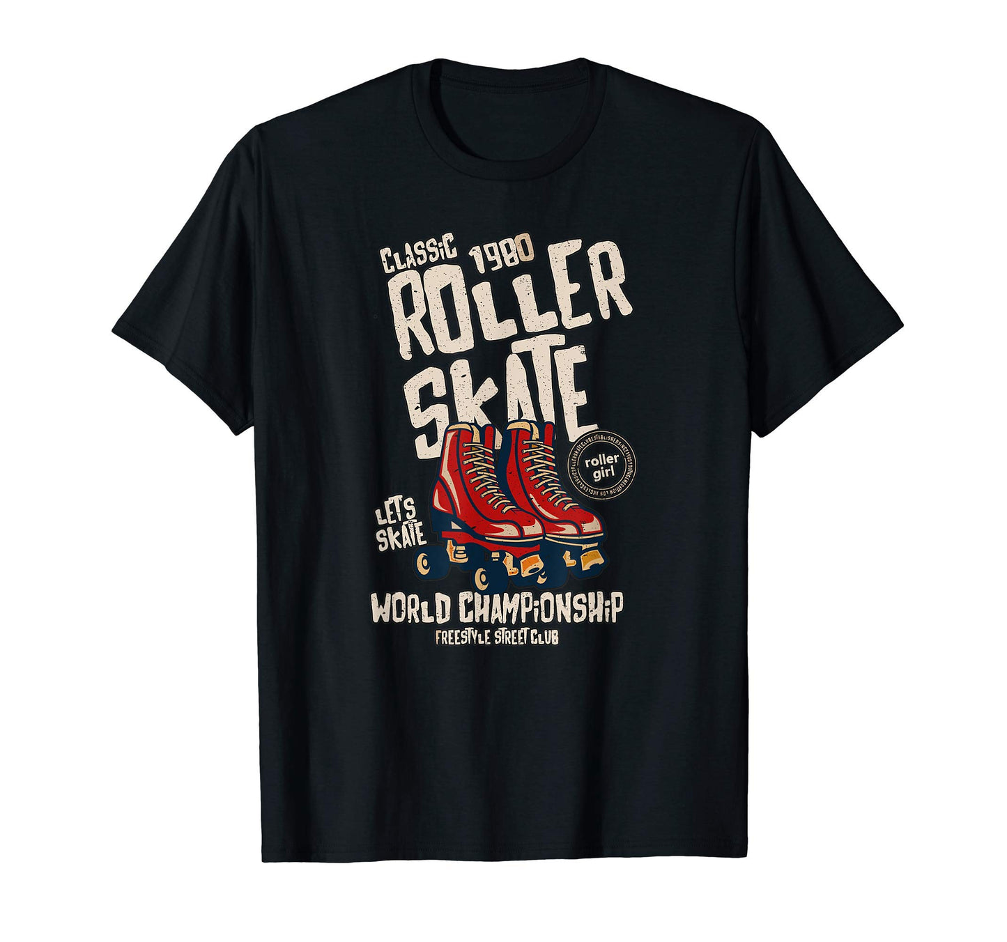 1980 Roller Skate Champion Derby T-Shirt - Aesthetic Graphic Unisex - T-Shirt, Sweatshirt, Hoodie