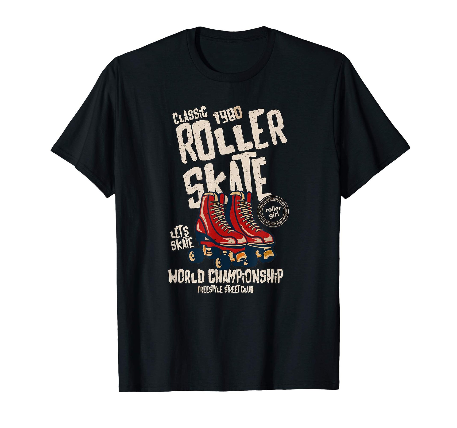 1980 Roller Skate Champion Derby T-Shirt - Aesthetic Graphic Unisex - T-Shirt, Sweatshirt, Hoodie