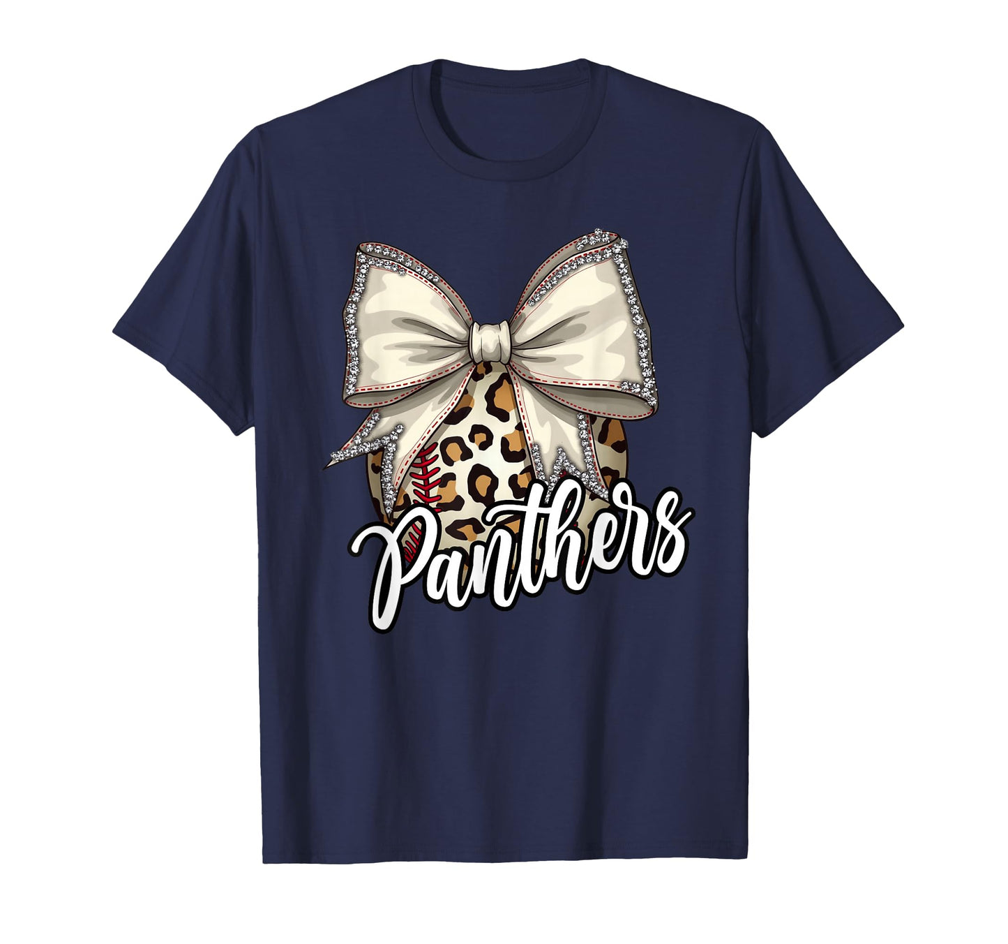 Panthers Baseball Leopard T-Shirt - Casual Everyday Wear Men Women - T-Shirt, Sweatshirt, Hoodie
