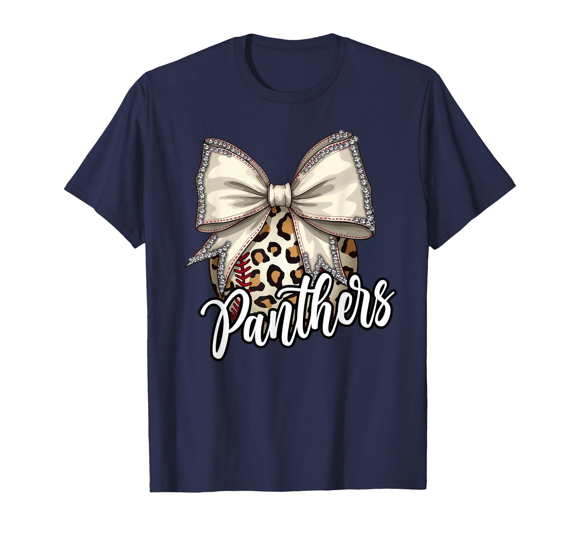 Panthers Baseball Leopard T-Shirt - Casual Everyday Wear Men Women - T-Shirt, Sweatshirt, Hoodie