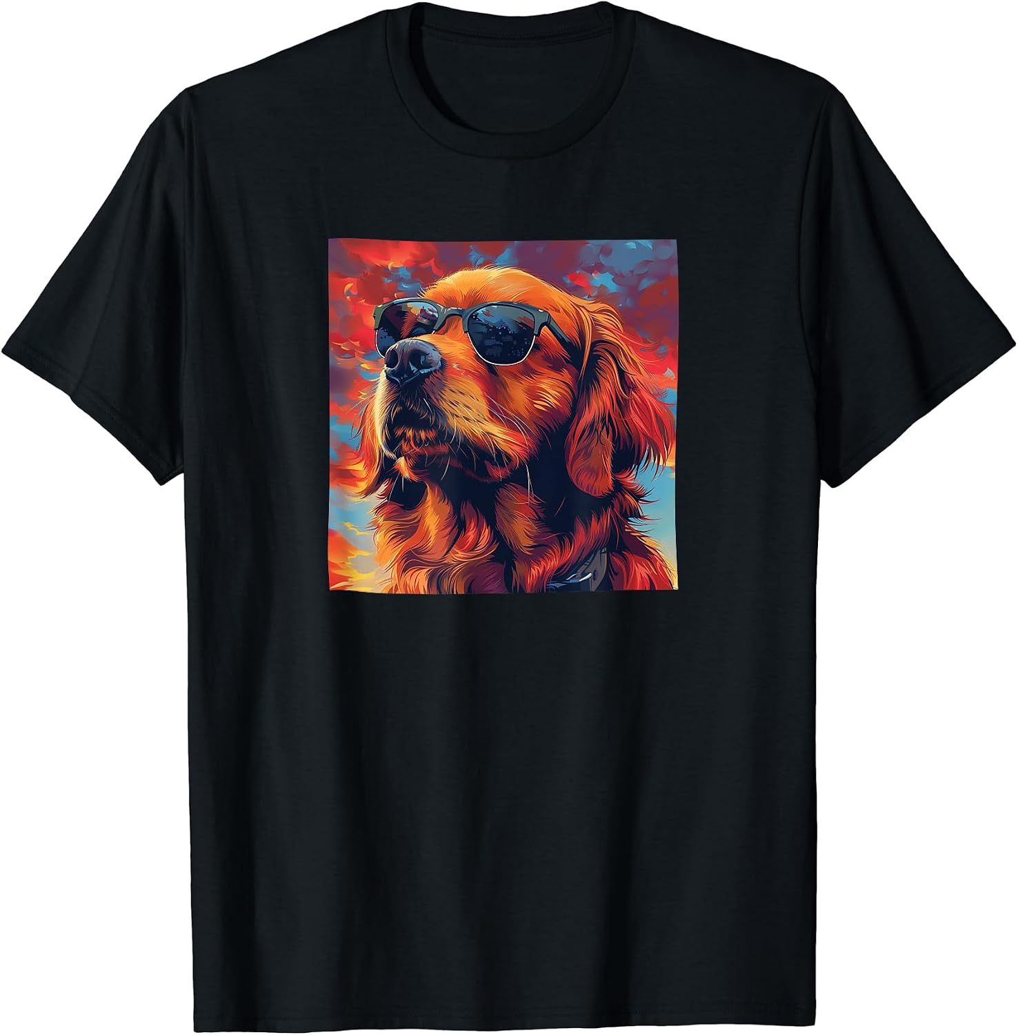 Golden Retriever Sunglasses Retro Merch - Adult & Kids T-Shirts, Sweatshirts & Hoodies apparel design preview 1