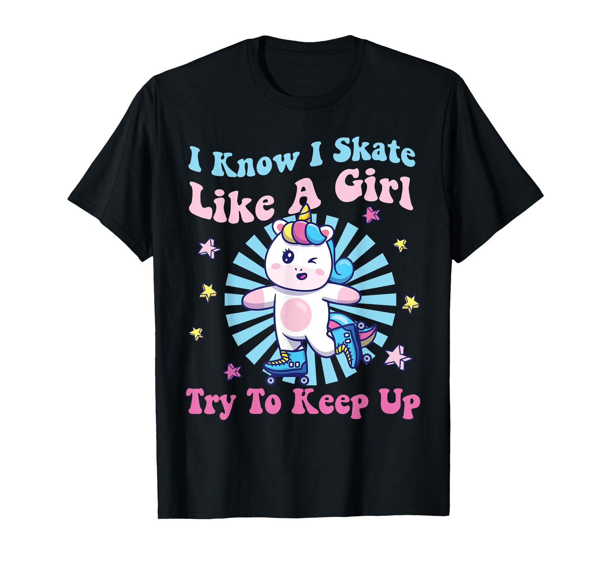 Roller Skating Skate 1970S Unicorn T-Shirt - Aesthetic Graphic for Adults - T-Shirt, Sweatshirt, Hoodie
