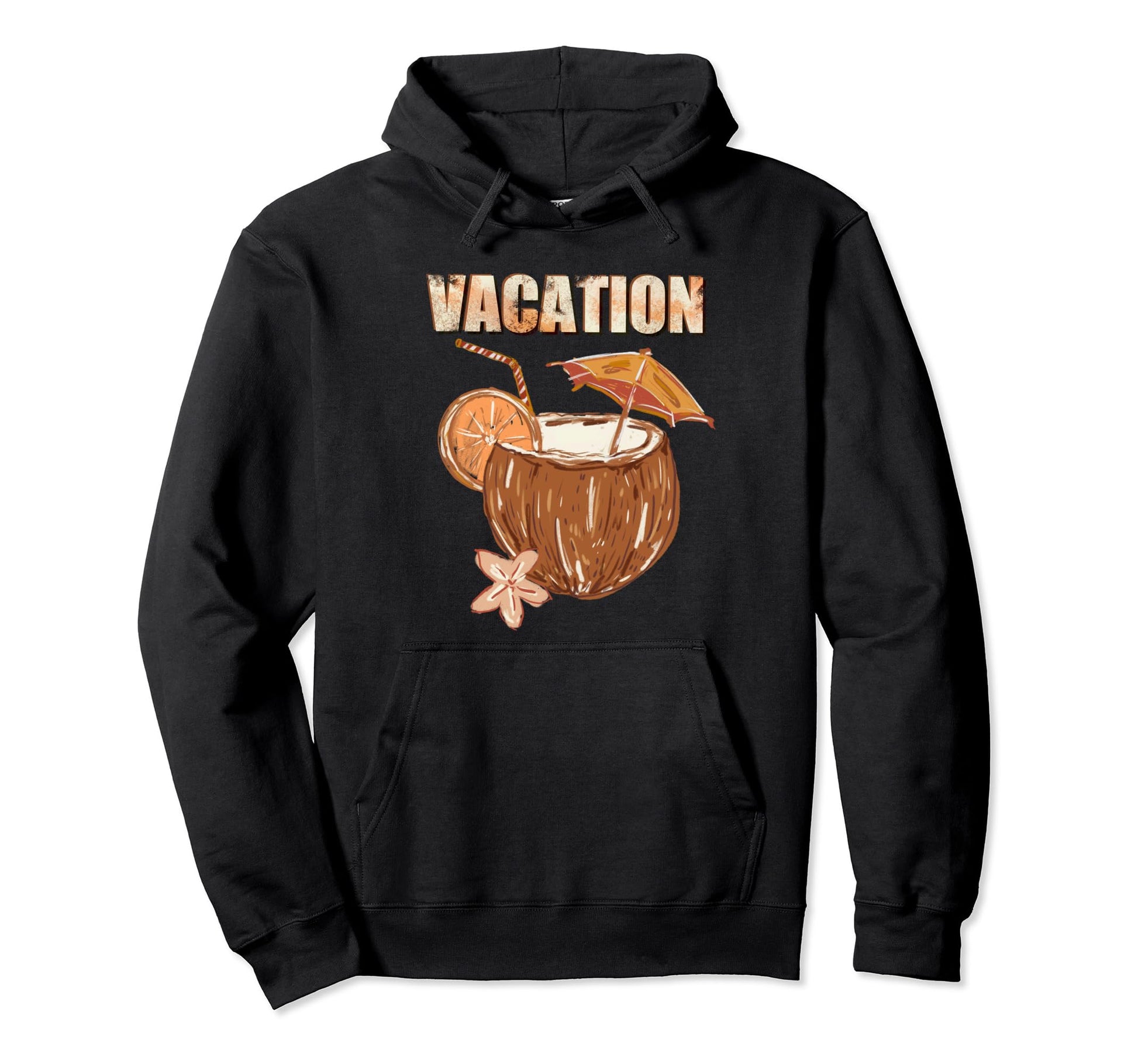 Y2K Coconut Aesthetic Summer Vacation Hoodie - Custom Art Print for Adults - T-Shirt, Sweatshirt, Hoodie