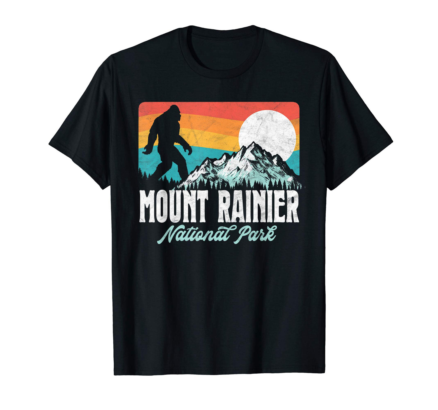 Mount Rainier National Park Bigfoot T-Shirt - Graphic Print Unisex - T-Shirt, Sweatshirt, Hoodie