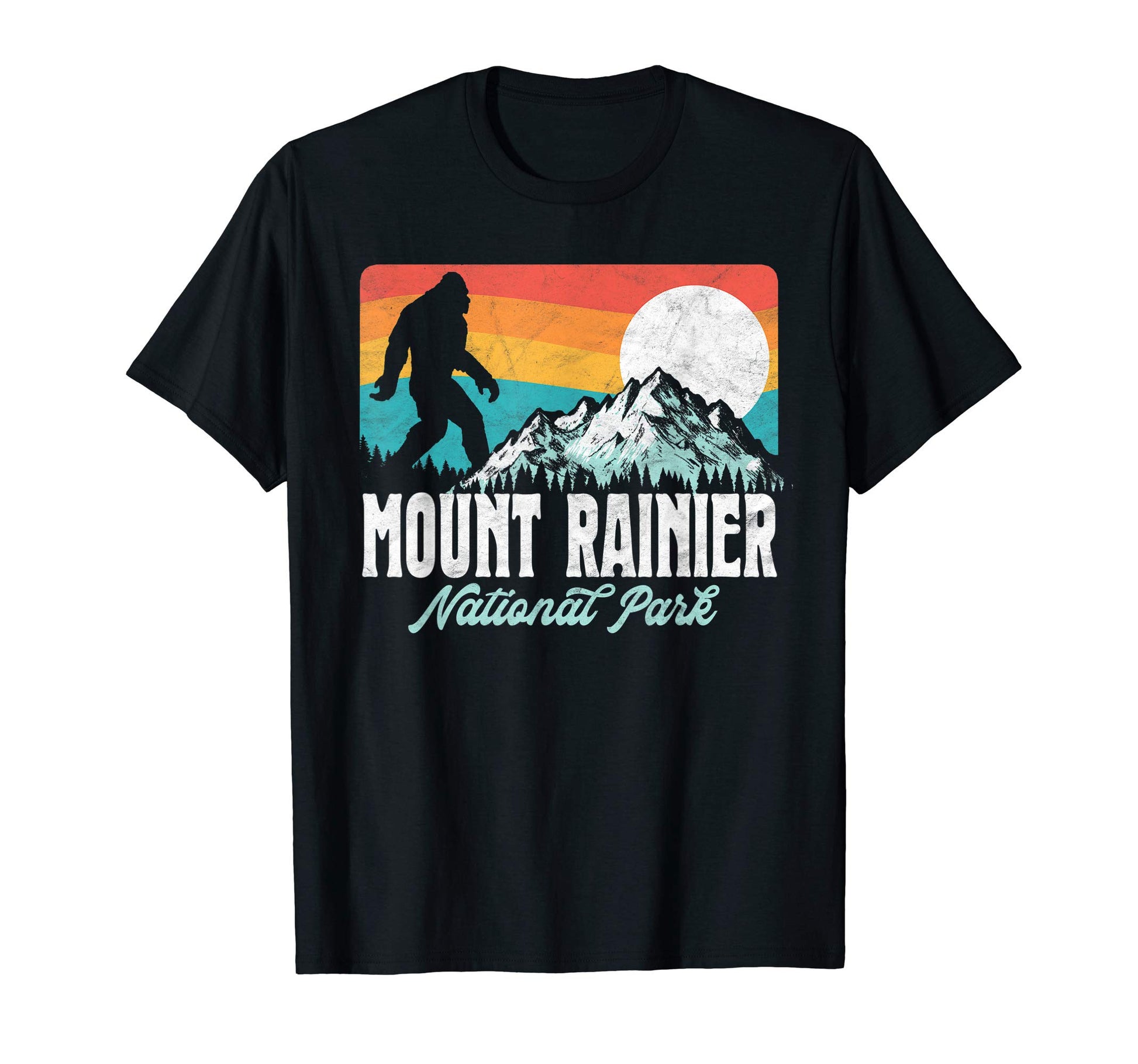 Mount Rainier National Park Bigfoot T-Shirt - Graphic Print Unisex - T-Shirt, Sweatshirt, Hoodie