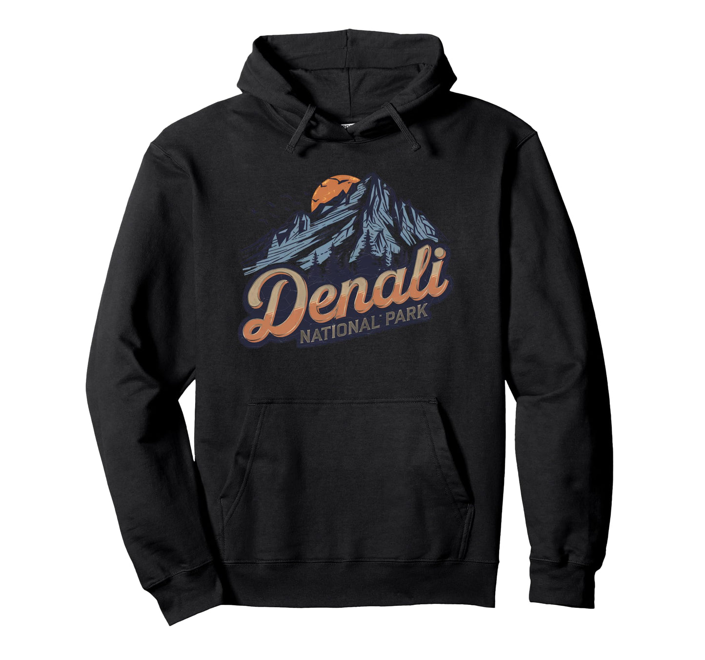 Denali Est 1917 Alaska National Park Hoodie - Unique Graphic Men Women - T-Shirt, Sweatshirt, Hoodie