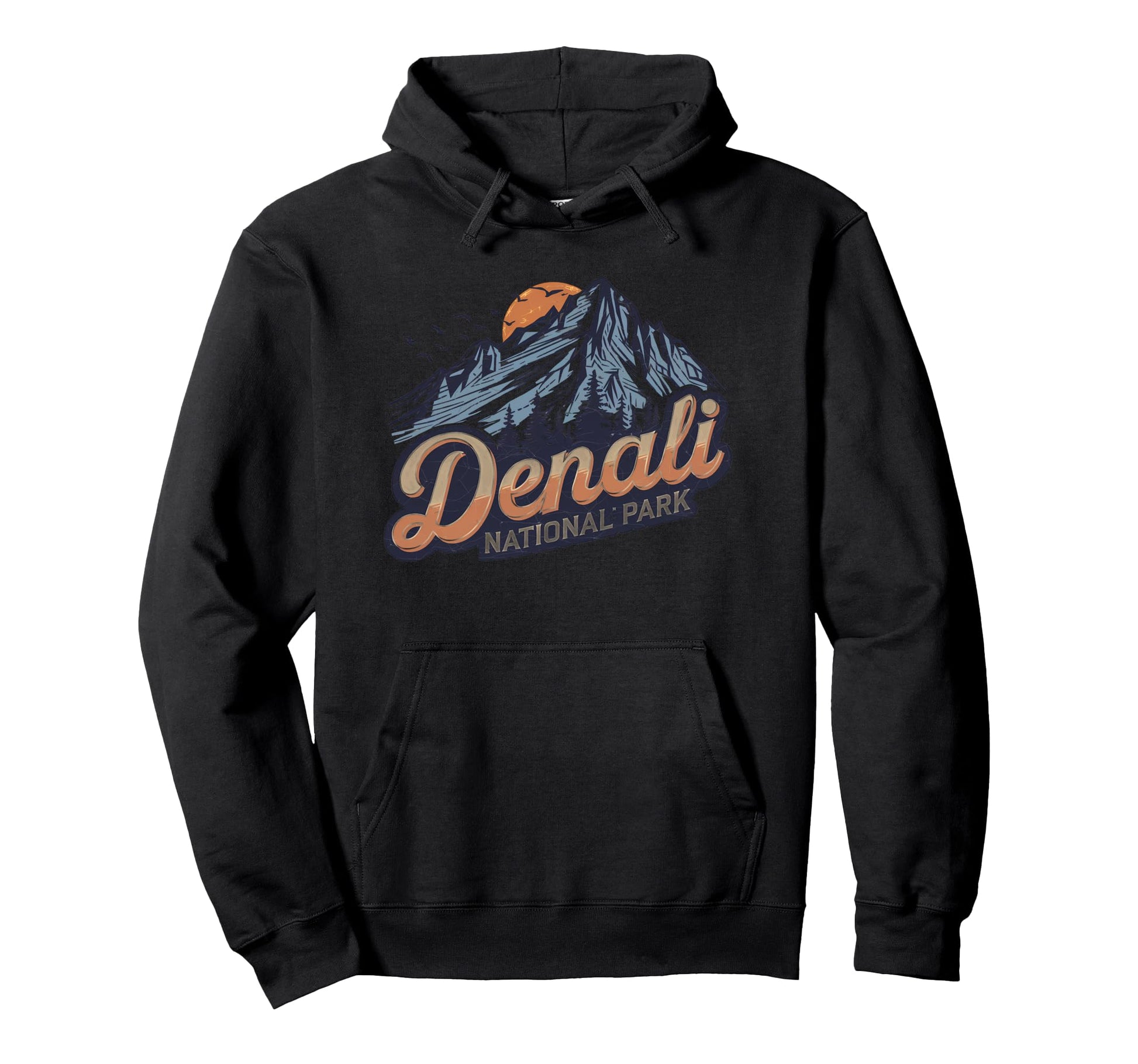 Denali Est 1917 Alaska National Park Hoodie - Unique Graphic Men Women - T-Shirt, Sweatshirt, Hoodie