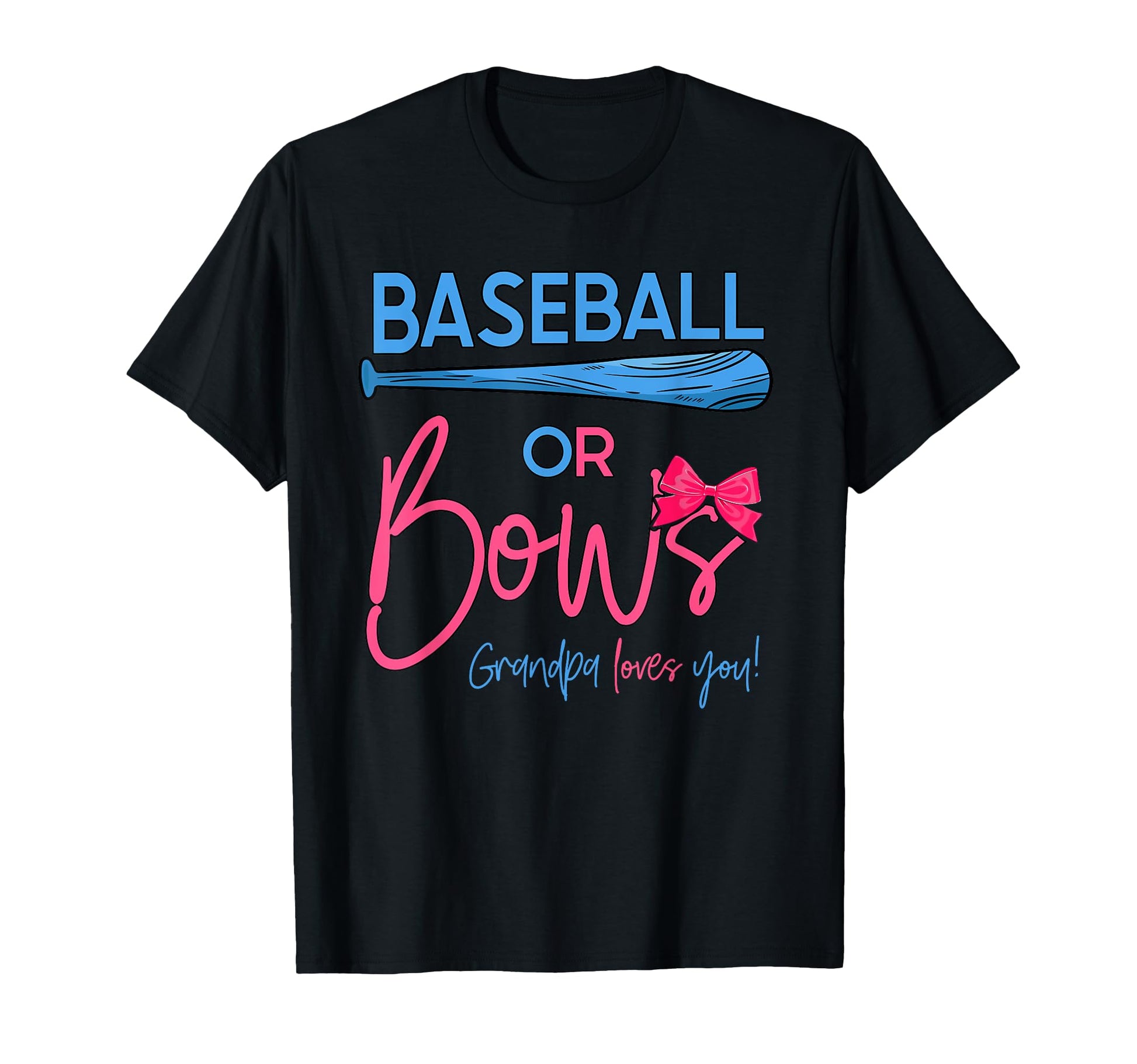 Baseball Or Bows Gender Reveal T-Shirt - Aesthetic Graphic for Adults - T-Shirt, Sweatshirt, Hoodie