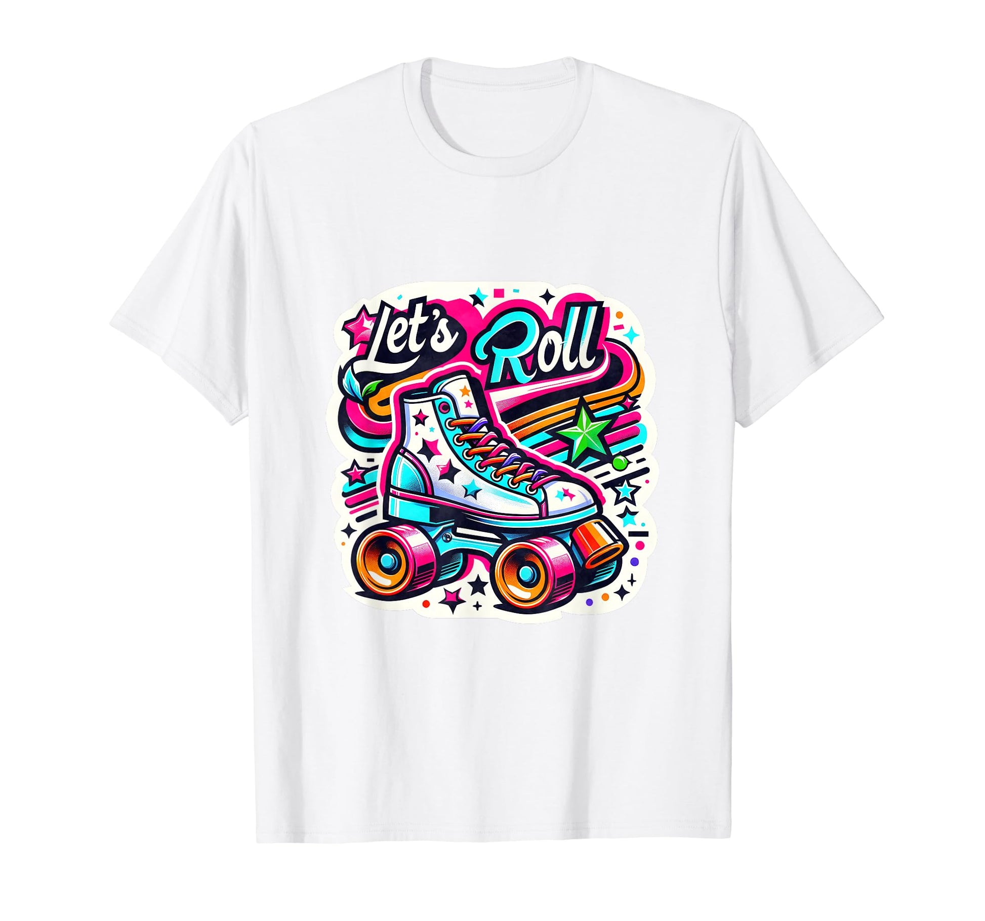 70S 80S Roller Disco Skating Skate T-Shirt - Trendy Graphic for Adults - T-Shirt, Sweatshirt, Hoodie