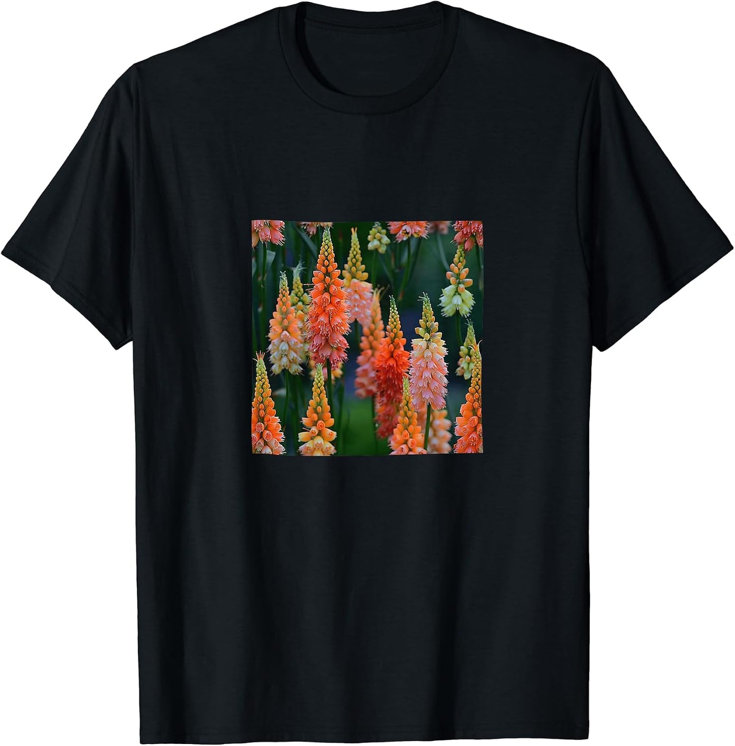 Kniphofia Torch Lily Flower Pattern Merch - Adult & Kids T-Shirts, Sweatshirts & Hoodies apparel design preview 1