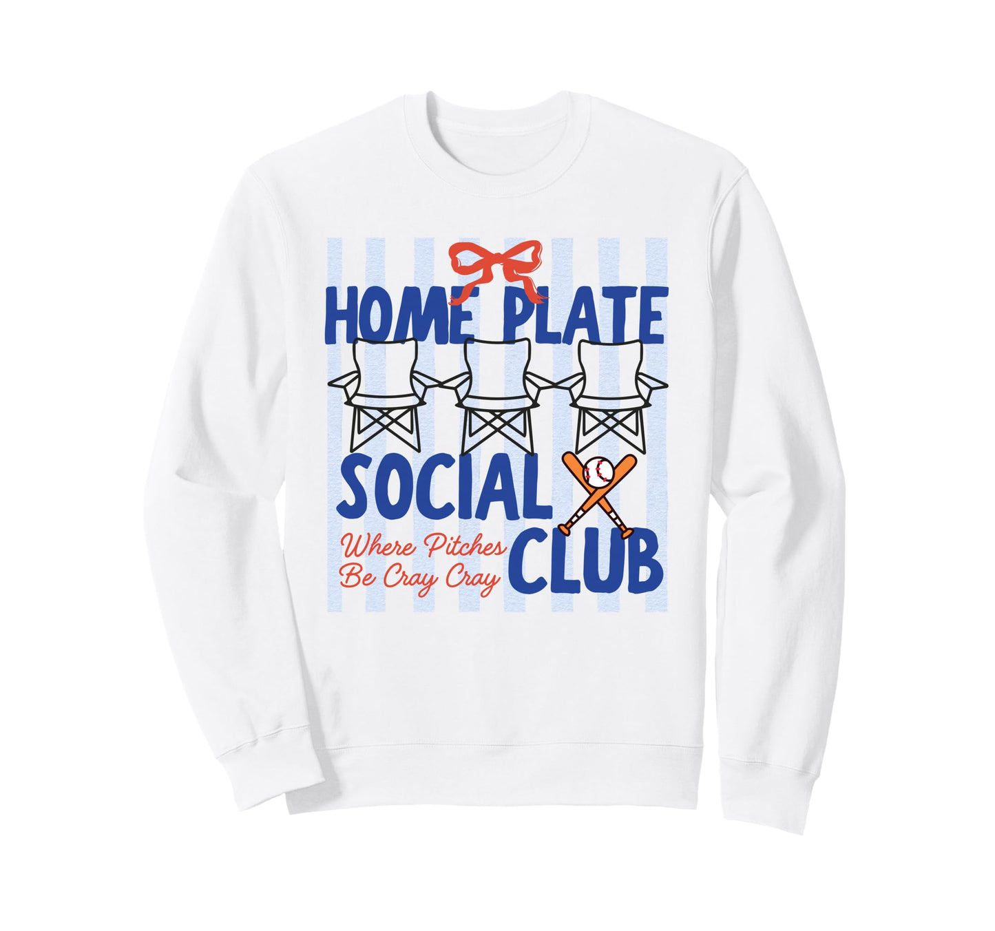 Baseball Home Plate Social Club Sweatshirt - Streetwear Style for Adults - T-Shirt, Sweatshirt, Hoodie