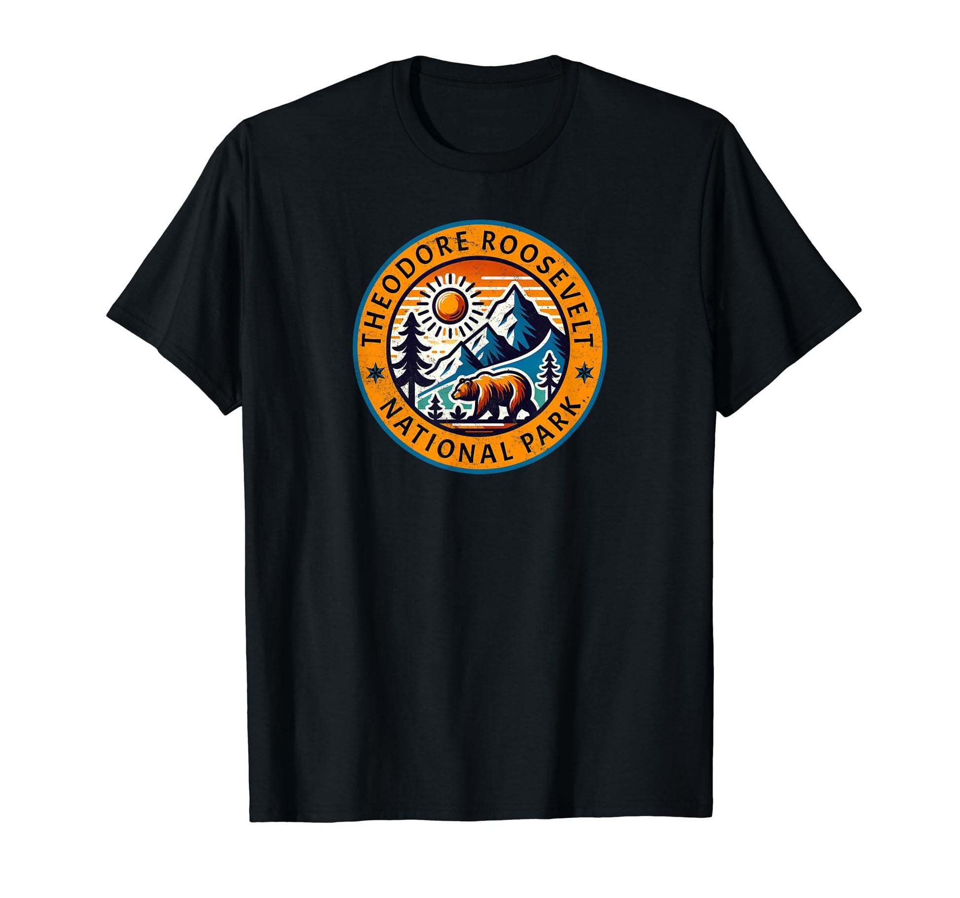 Theodore Roosevelt National Park Outdoor T-Shirt - Minimalist Print Unisex - T-Shirt, Sweatshirt, Hoodie