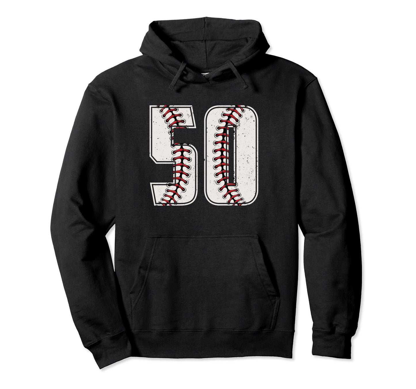 Baseball Player Number 50 Fifty Hoodie - Trendy Graphic for Adults - T-Shirt, Sweatshirt, Hoodie