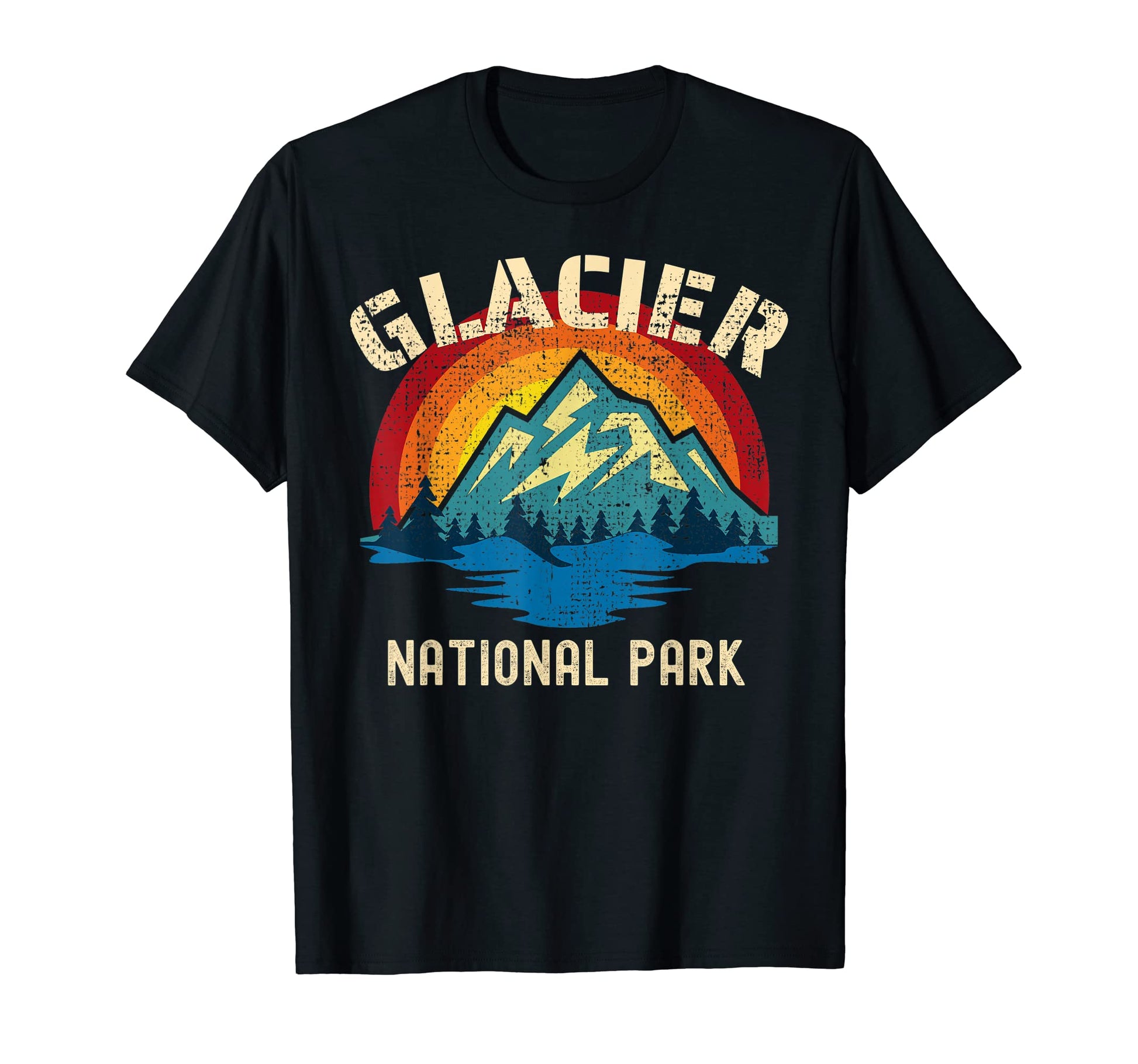 Glacier National Park Souvenir T-Shirt - Trendy Graphic Men Women - T-Shirt, Sweatshirt, Hoodie