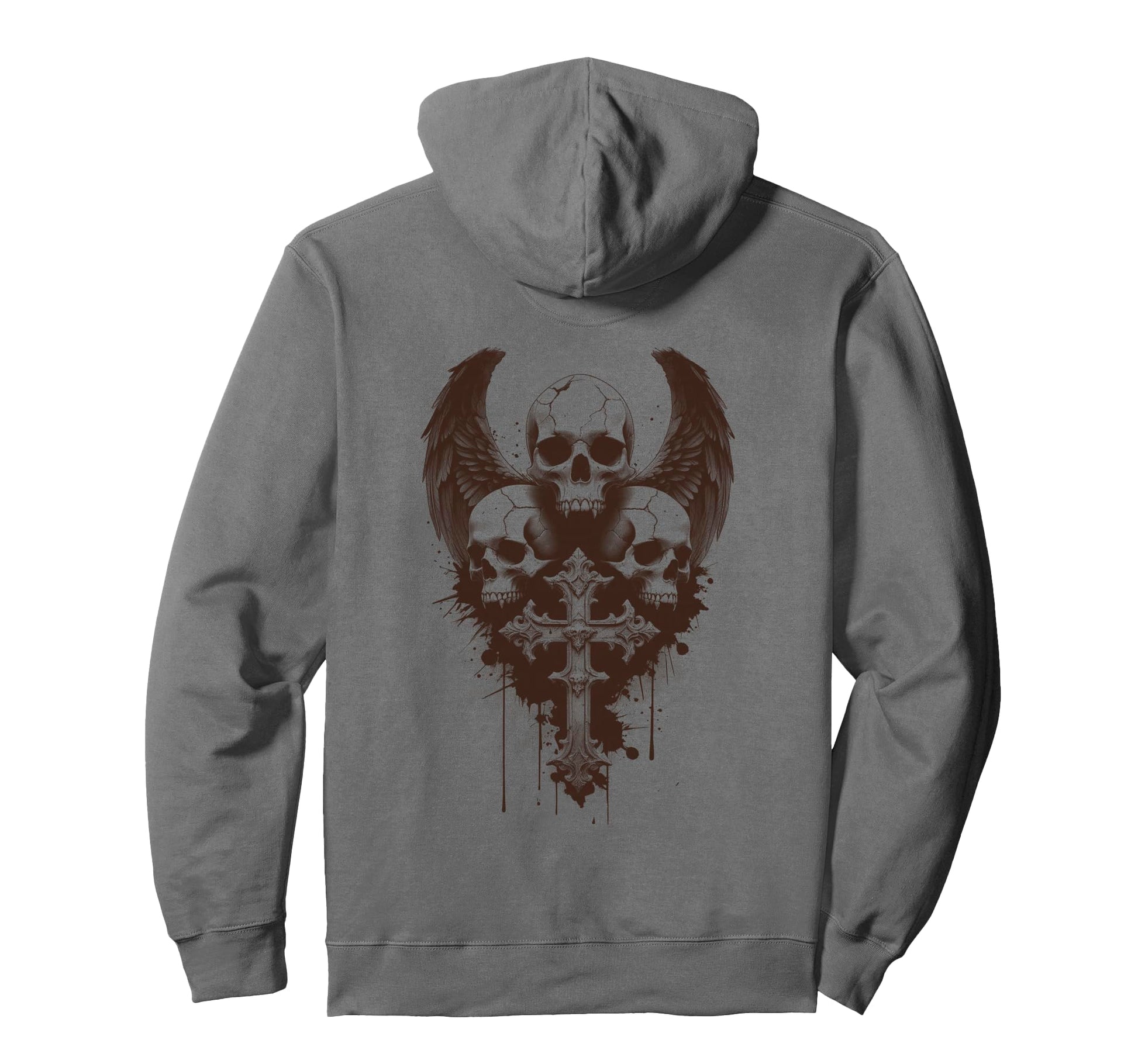Skull Cross Y2K Goth Alt Grunge Gothic Hoodie - Fun Novelty Design Unisex - T-Shirt, Sweatshirt, Hoodie