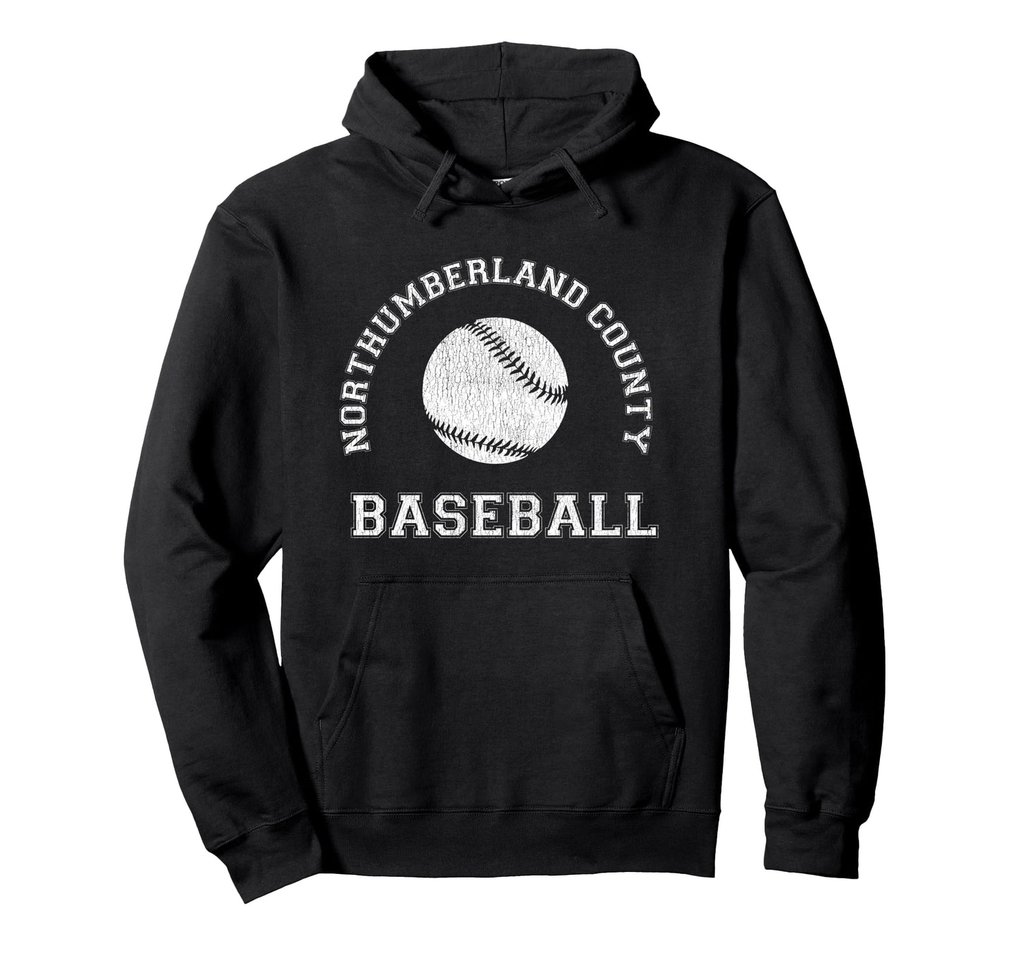 Northumberland County Baseball Hoodie - Casual Everyday Wear Men Women - T-Shirt, Sweatshirt, Hoodie