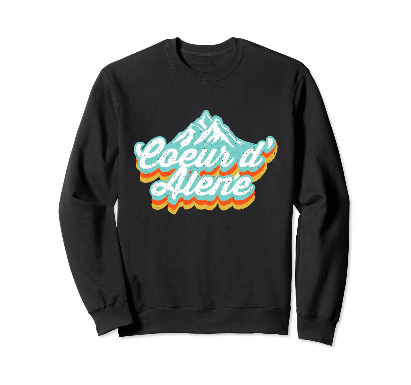80S Typography Coeur Dalene Idaho Sweatshirt - Unique Graphic Unisex - T-Shirt, Sweatshirt, Hoodie