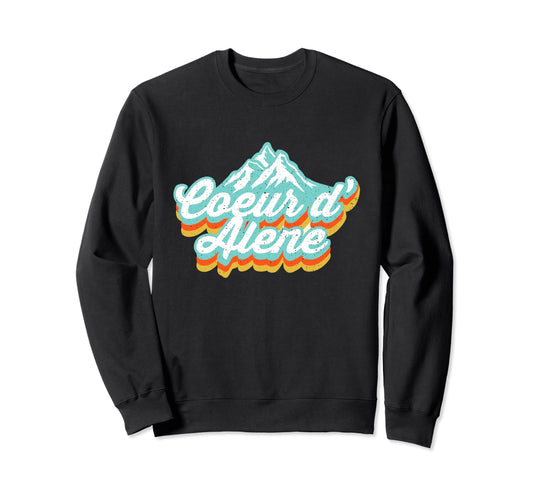 80S Typography Coeur Dalene Idaho Sweatshirt - Unique Graphic Unisex - T-Shirt, Sweatshirt, Hoodie