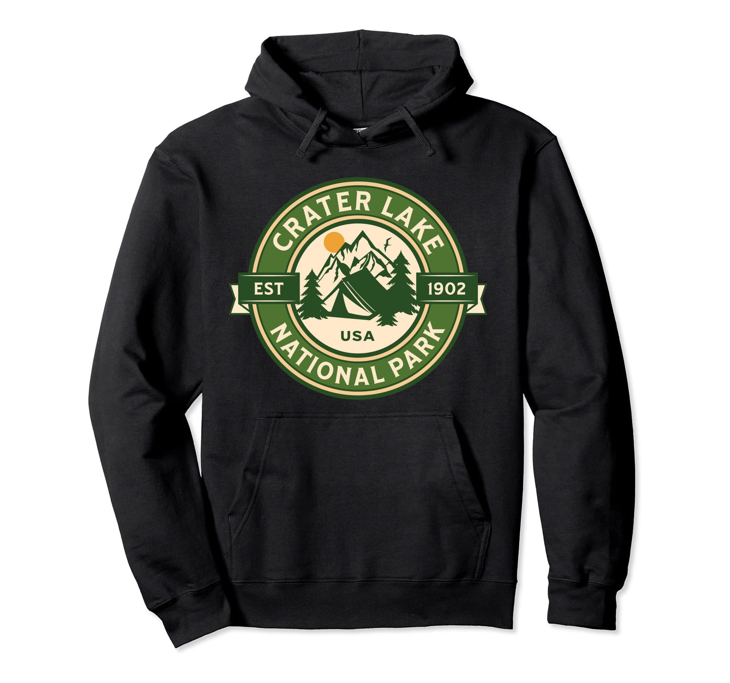 Crater Lake National Park Oregon Hike Camp Hoodie - Novelty Apparel Unisex - T-Shirt, Sweatshirt, Hoodie