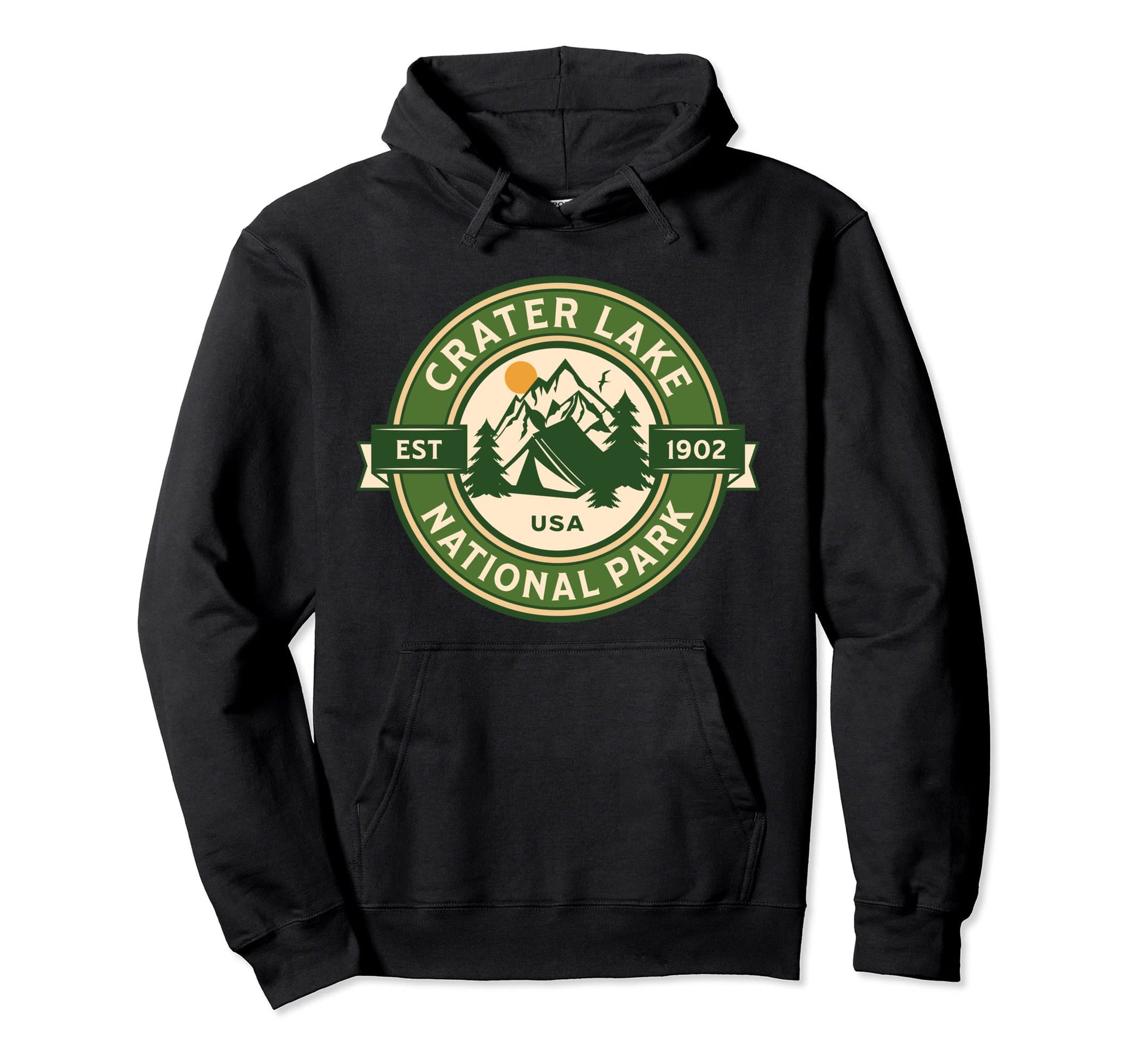 Crater Lake National Park Oregon Hike Camp Hoodie - Novelty Apparel Unisex - T-Shirt, Sweatshirt, Hoodie