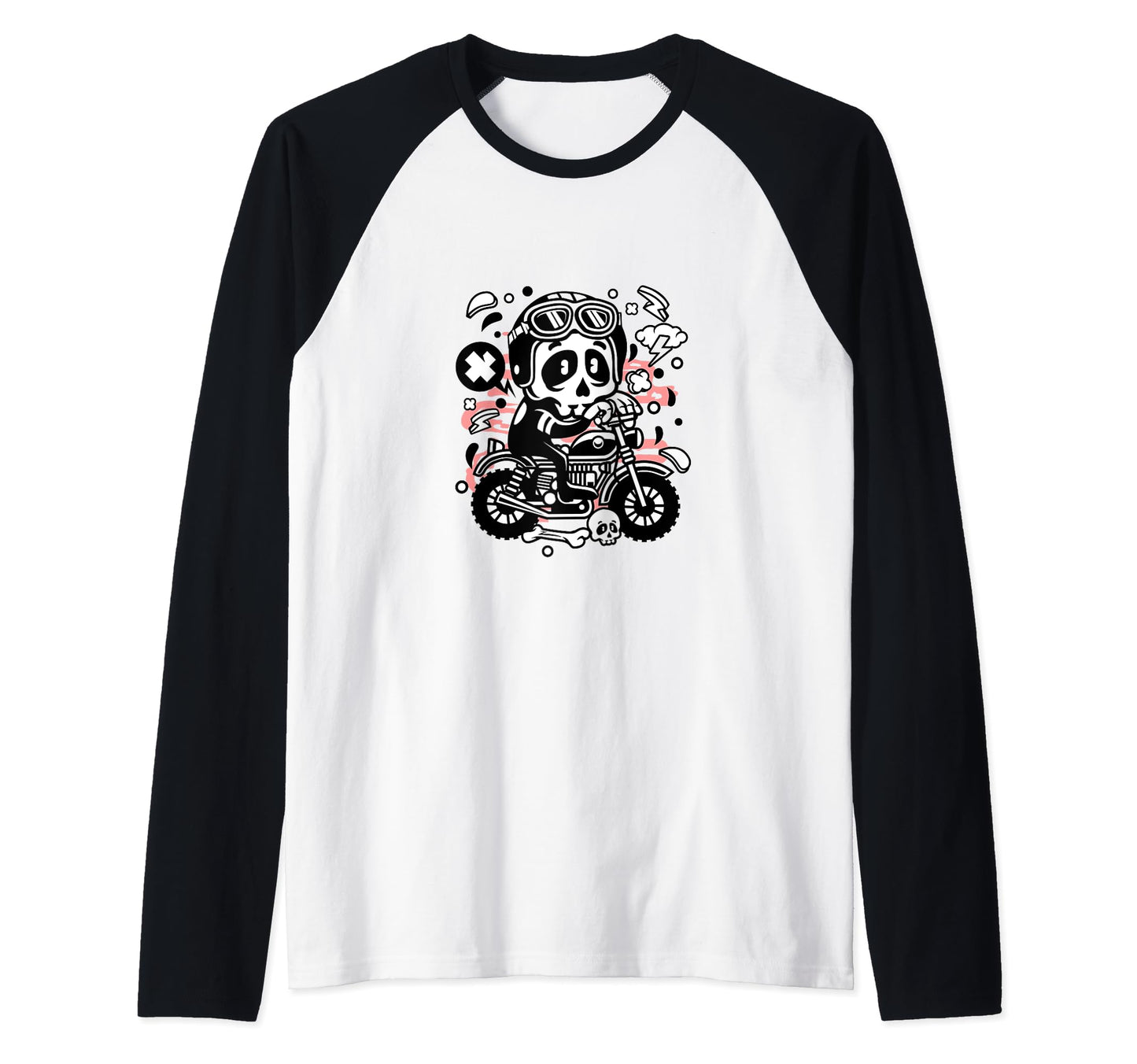 Skull Motocross Motorcycle Ride Riding Sweatshirt - Graphic Print Unisex - T-Shirt, Sweatshirt, Hoodie