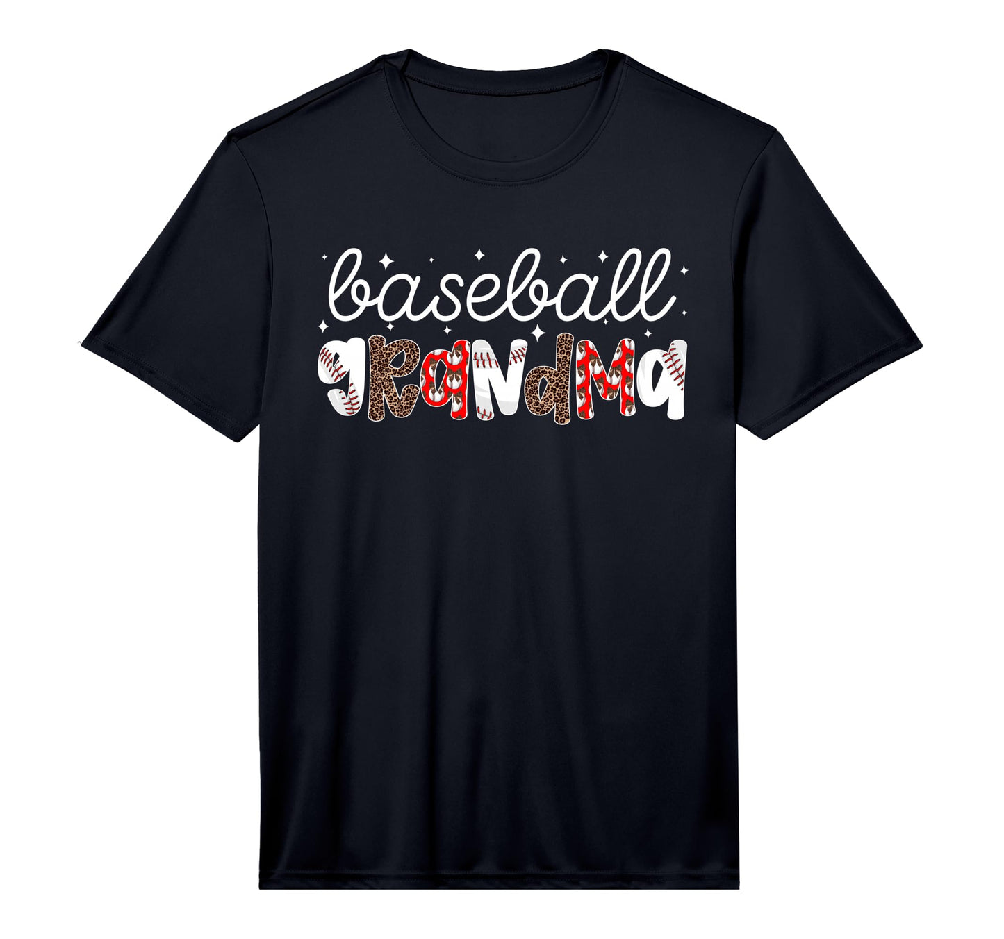 Mens Baseball Grandma Leopard Grandma T-Shirt - Novelty Apparel Unisex - T-Shirt, Sweatshirt, Hoodie