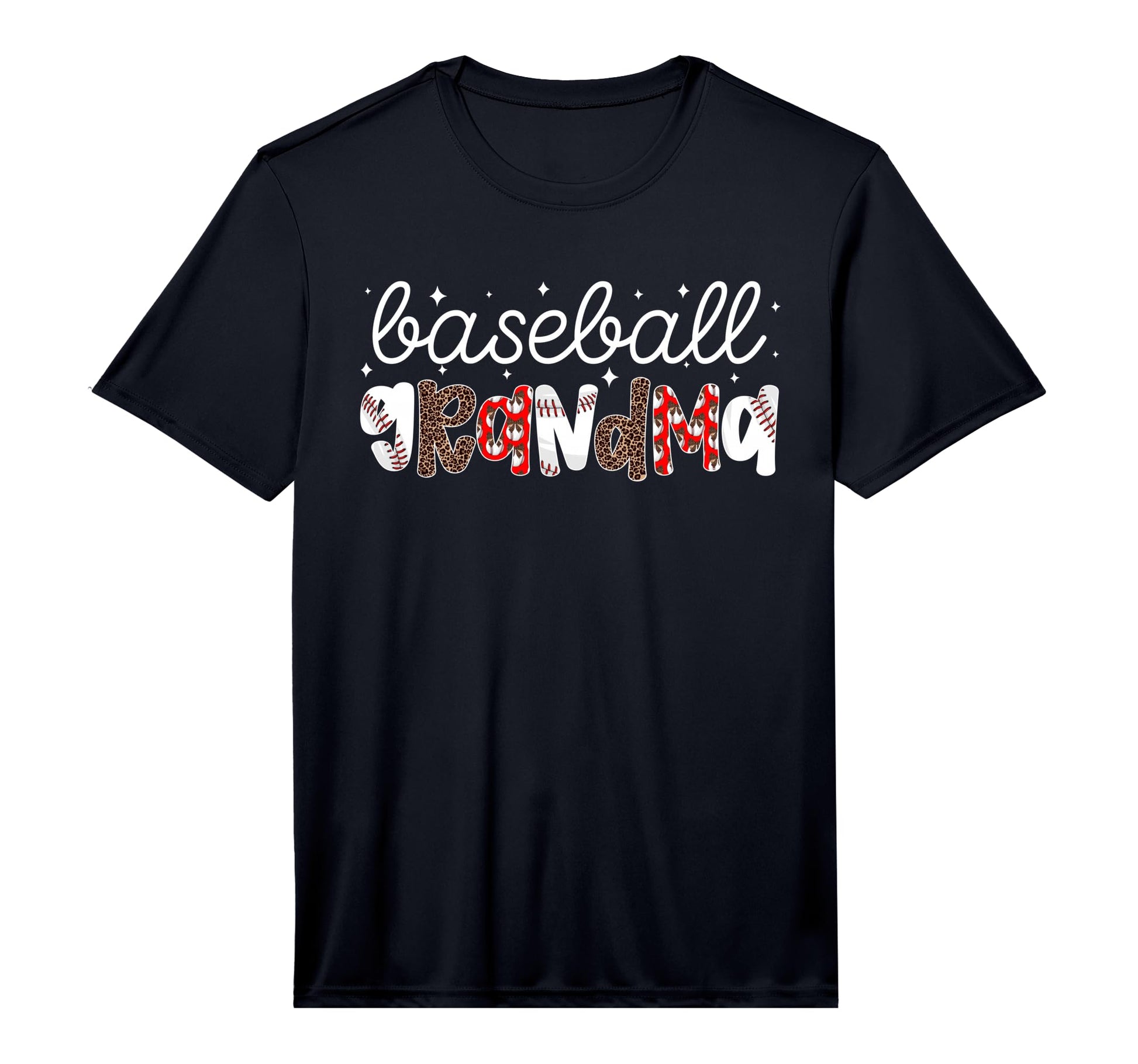 Mens Baseball Grandma Leopard Grandma T-Shirt - Novelty Apparel Unisex - T-Shirt, Sweatshirt, Hoodie