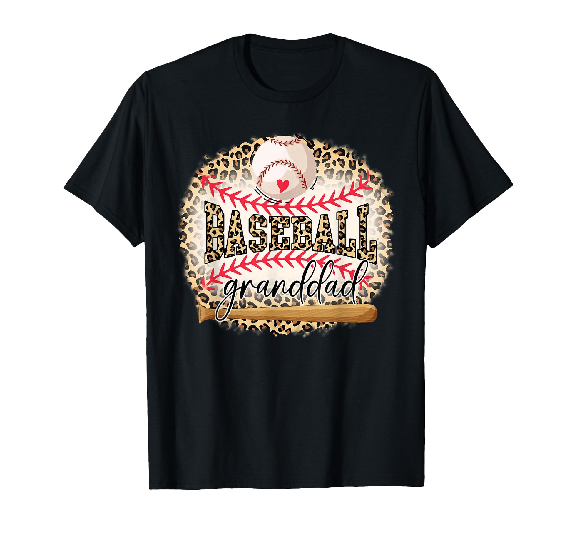 Baseball Granddad Funny Leopard T-Shirt - Unique Graphic for Adults - T-Shirt, Sweatshirt, Hoodie