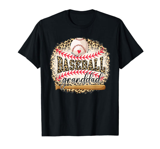 Baseball Granddad Funny Leopard T-Shirt - Unique Graphic for Adults - T-Shirt, Sweatshirt, Hoodie