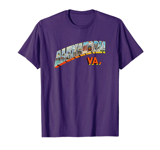 Alexandria Va Virginia Souvenir T-Shirt - Unique Graphic for Adults - T-Shirt, Sweatshirt, Hoodie