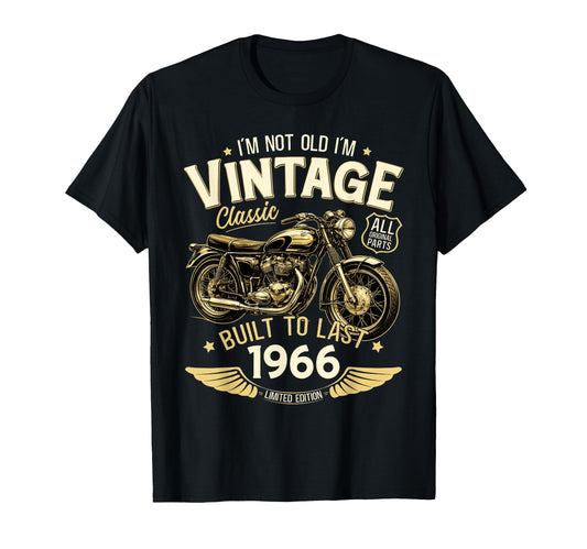 60Th Birthday Gift Motorcycle T-Shirt - Trendy Graphic Men Women - T-Shirt, Sweatshirt, Hoodie