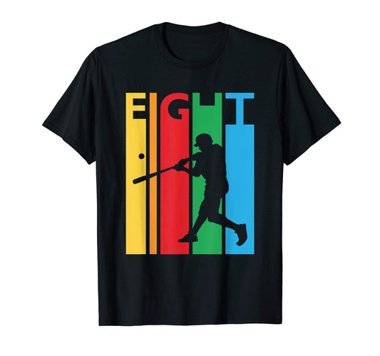 8Th Birthday Gift Eight Baseball T-Shirt - Unique Graphic for Adults - T-Shirt, Sweatshirt, Hoodie