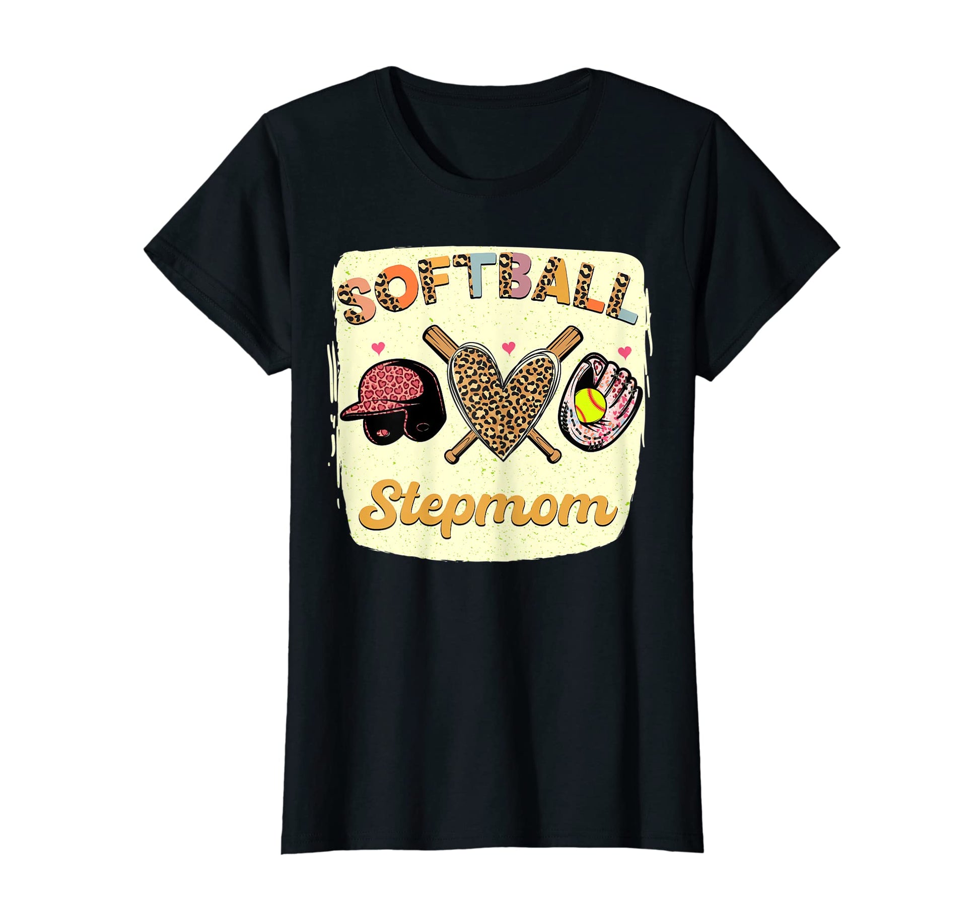 Womens Bleached Softball Stepmom T-Shirt - Casual Everyday Wear Unisex - T-Shirt, Sweatshirt, Hoodie