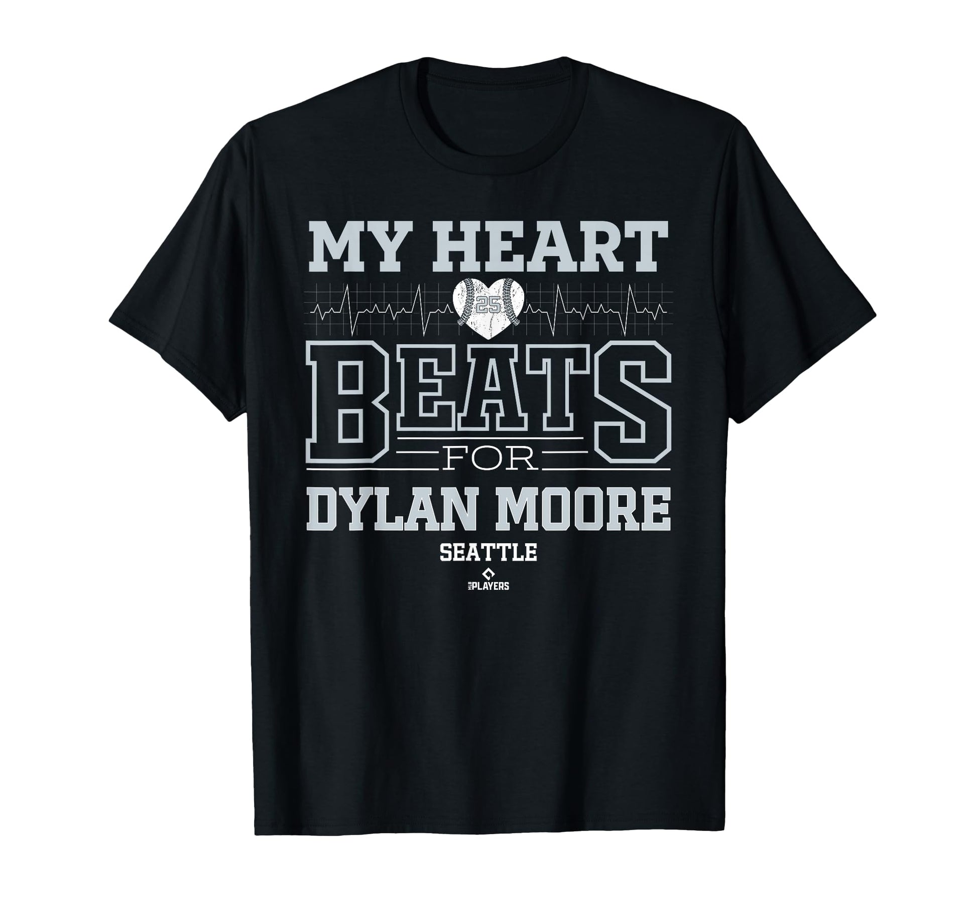 My Heart Beats Dylan Moore Seattle T-Shirt - Novelty Apparel Unisex - T-Shirt, Sweatshirt, Hoodie