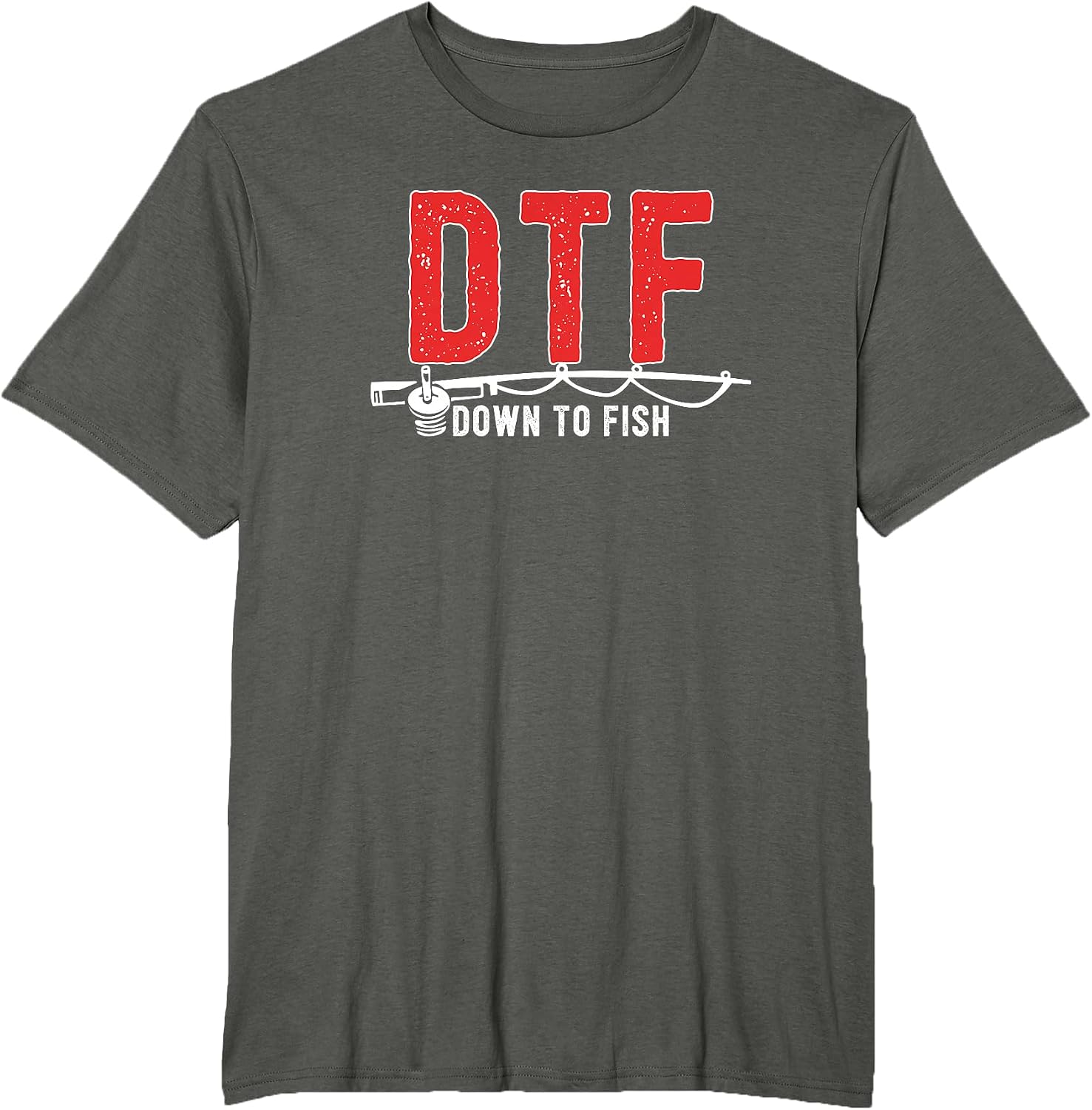 DTF Down To Fish Funny Fishing Camping Travel - Adult & Kids T-Shirts, Sweatshirts & Hoodies apparel design preview 1