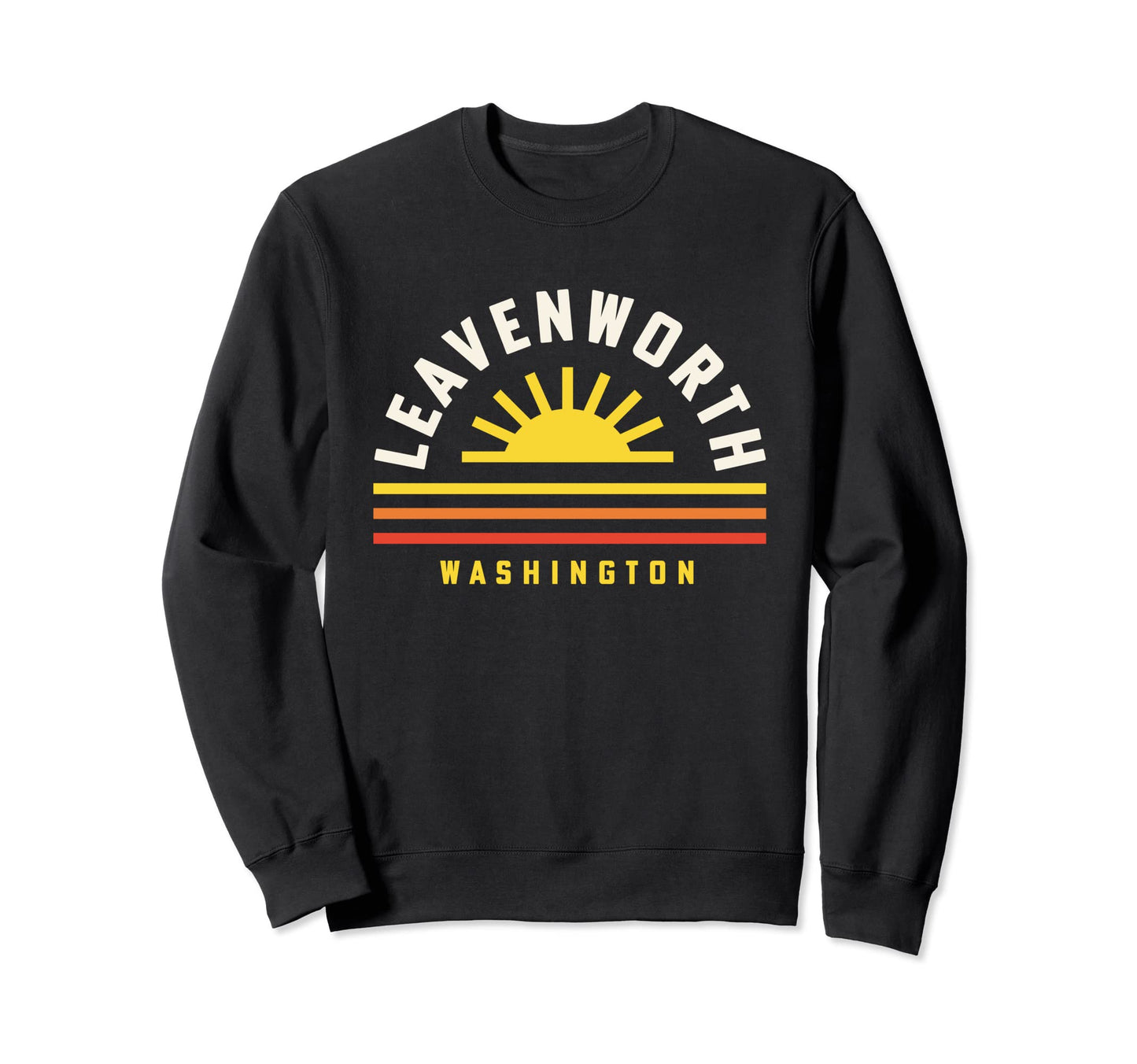 Leavenworth Washington Sunset Sweatshirt - Novelty Apparel for Adults - T-Shirt, Sweatshirt, Hoodie