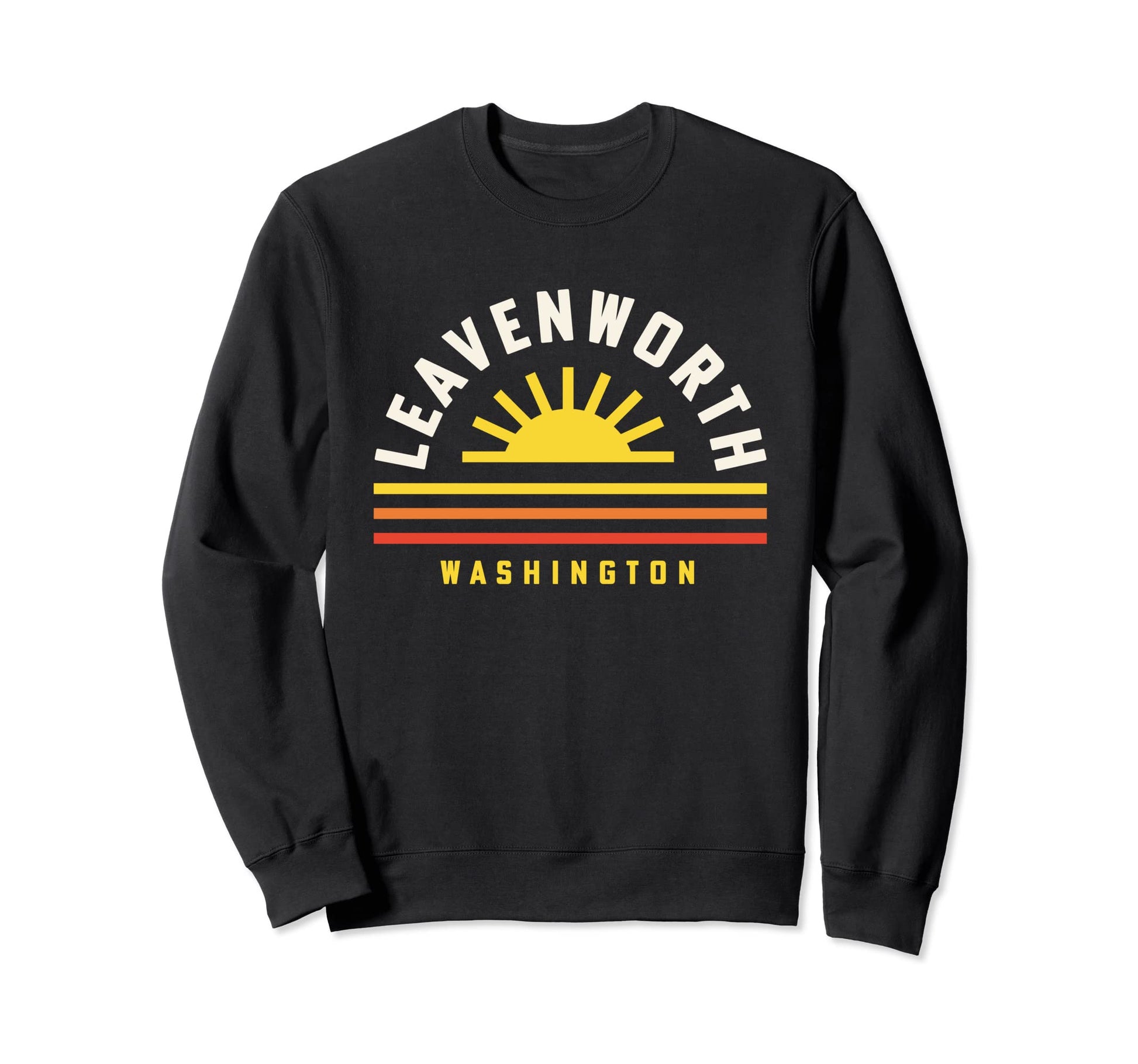 Leavenworth Washington Sunset Sweatshirt - Novelty Apparel for Adults - T-Shirt, Sweatshirt, Hoodie