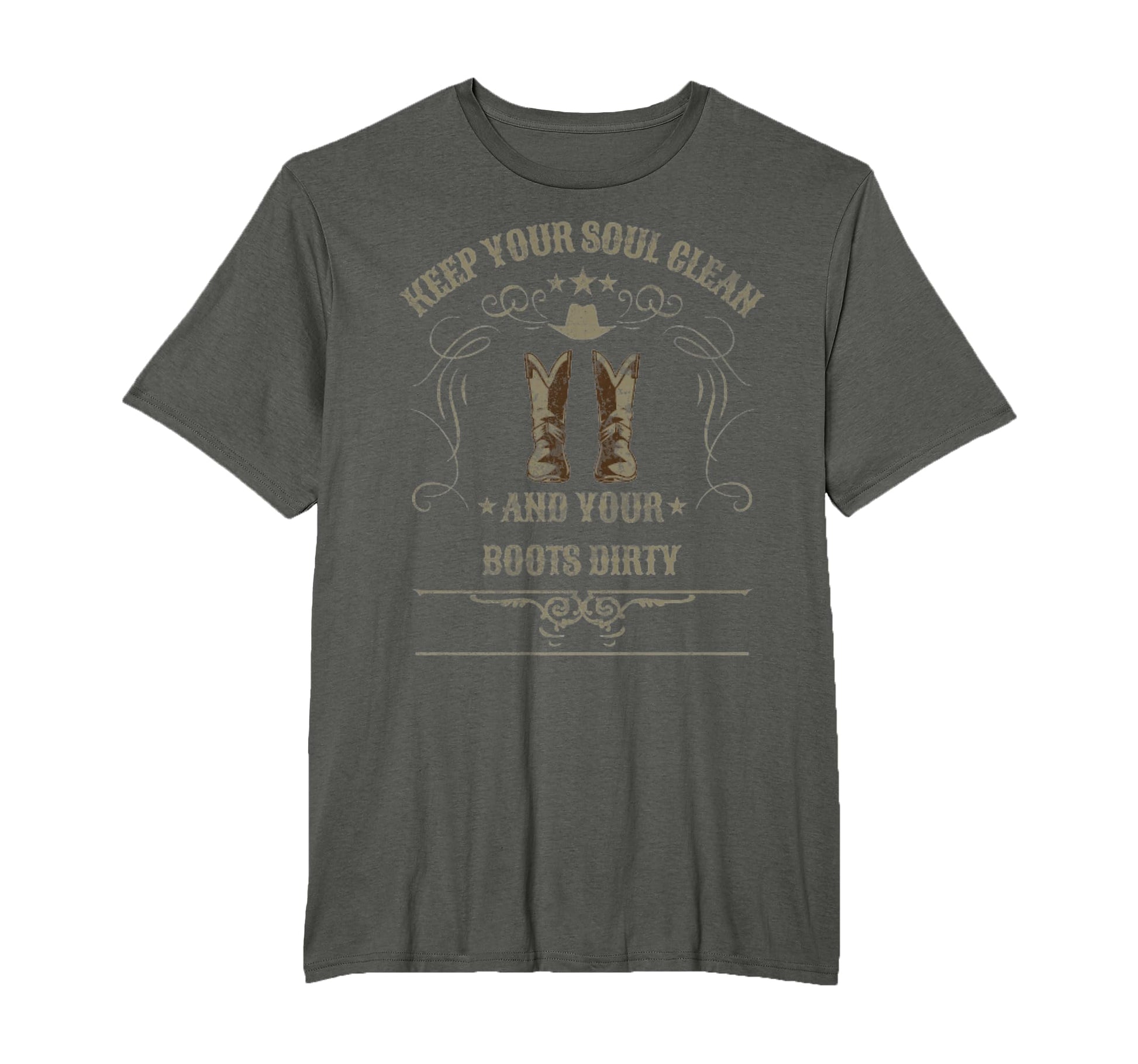 Keep Your Soul Clean Western Wisdom T-Shirt - Novelty Apparel for Adults - T-Shirt, Sweatshirt, Hoodie