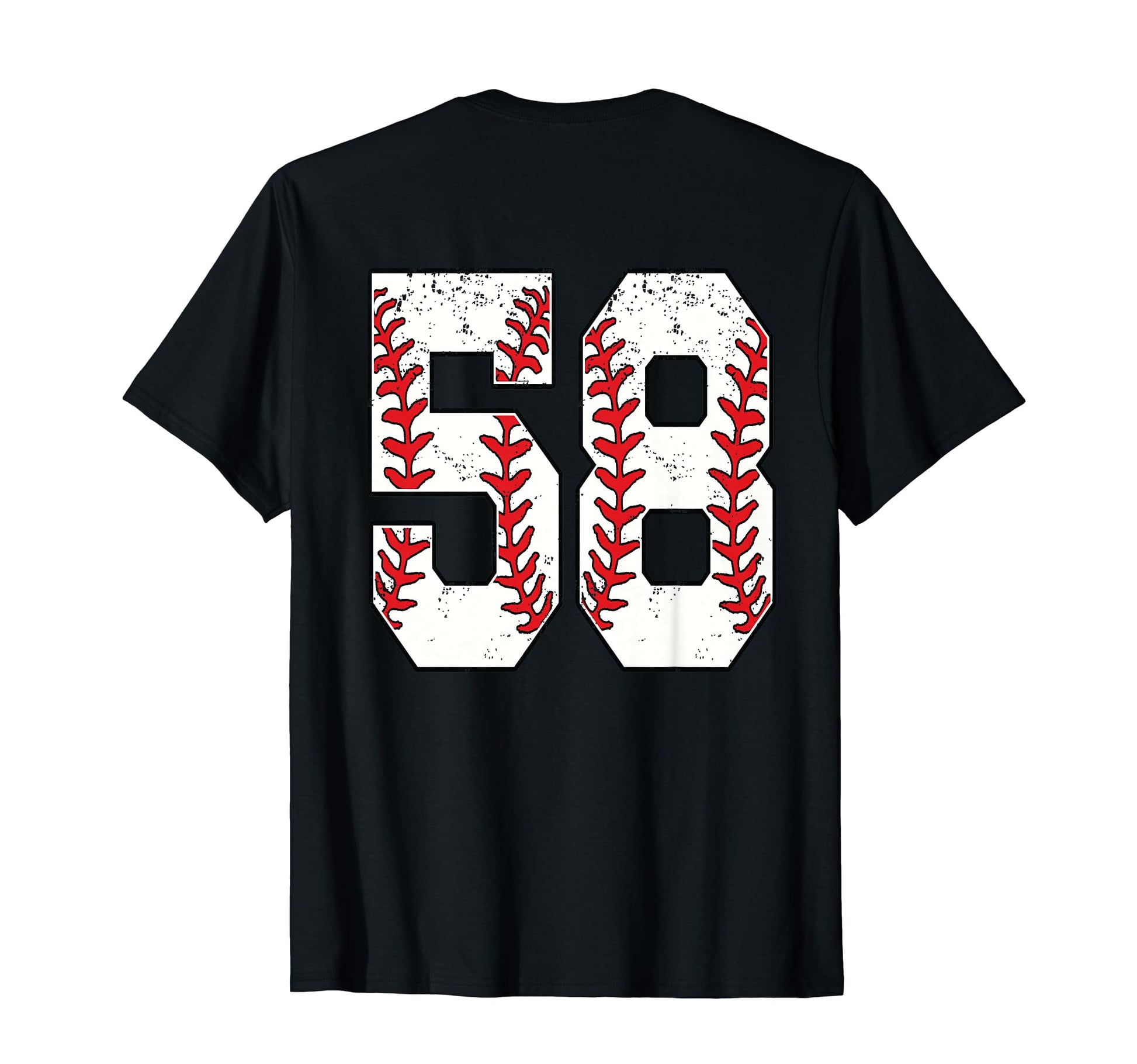 Number 58 Baseball Jersey Number 58 Back T-Shirt - Graphic Print Men Women - T-Shirt, Sweatshirt, Hoodie