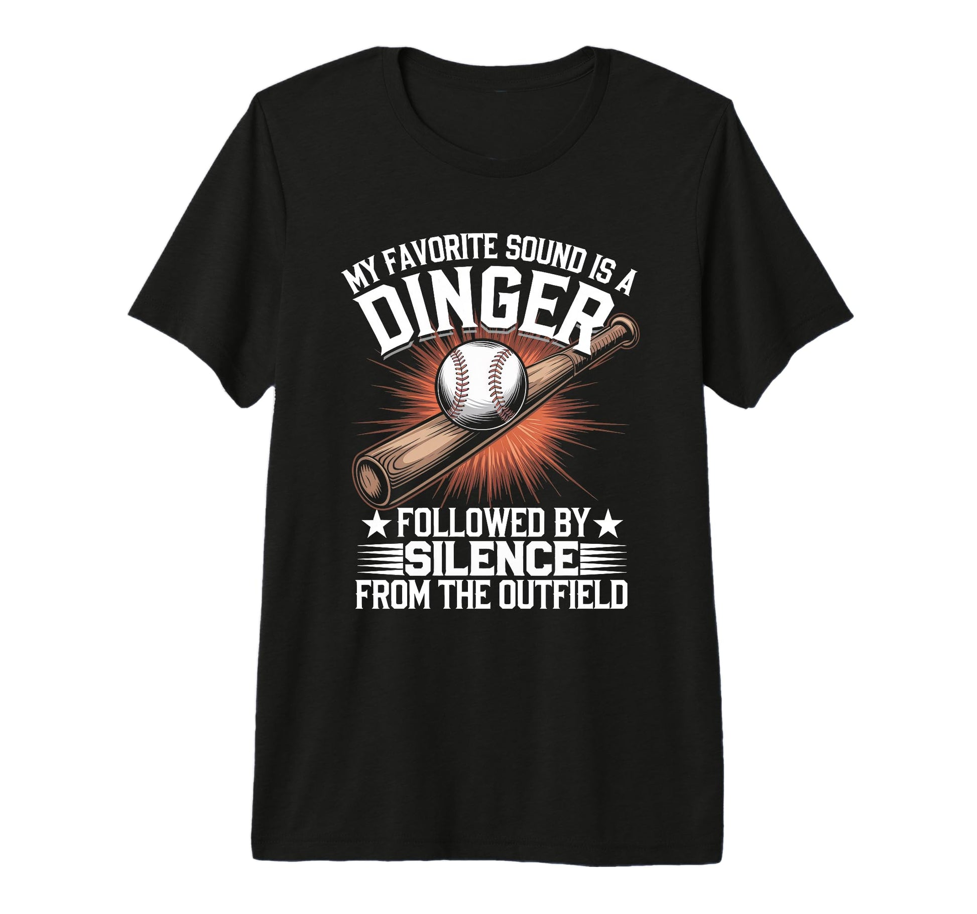 Favorite Sound Dinger Funny Baseball T-Shirt - Fun Novelty Design Unisex - T-Shirt, Sweatshirt, Hoodie