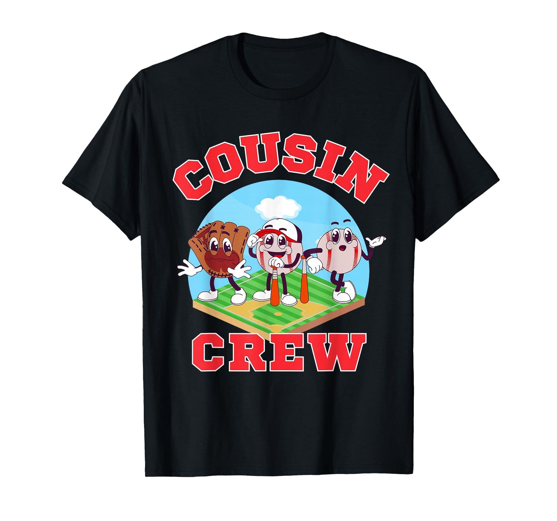 Cousin Crew Baseball Squad Matching Family T-Shirt - Unique Graphic Unisex - T-Shirt, Sweatshirt, Hoodie