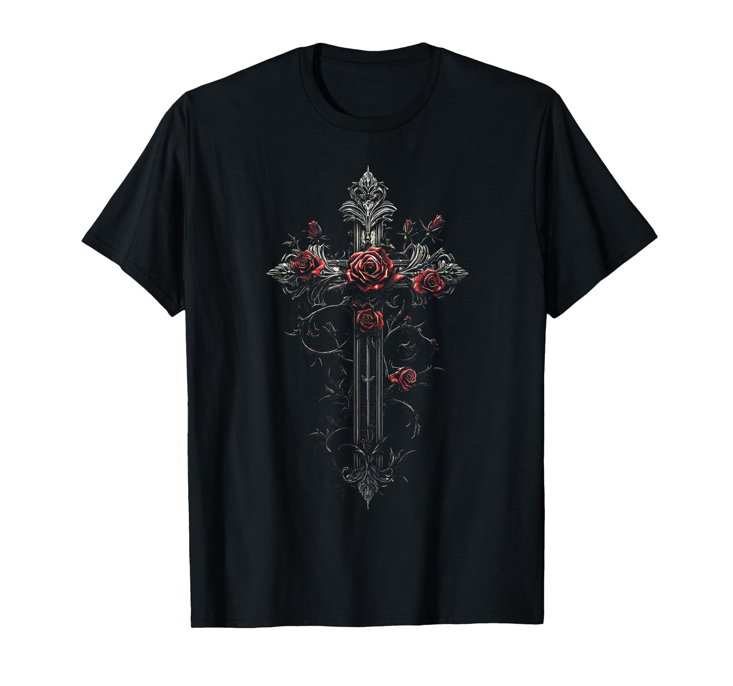 Gothic Cross Grunge Aesthetic Y2K Goth T-Shirt - Streetwear Style Men Women - T-Shirt, Sweatshirt, Hoodie