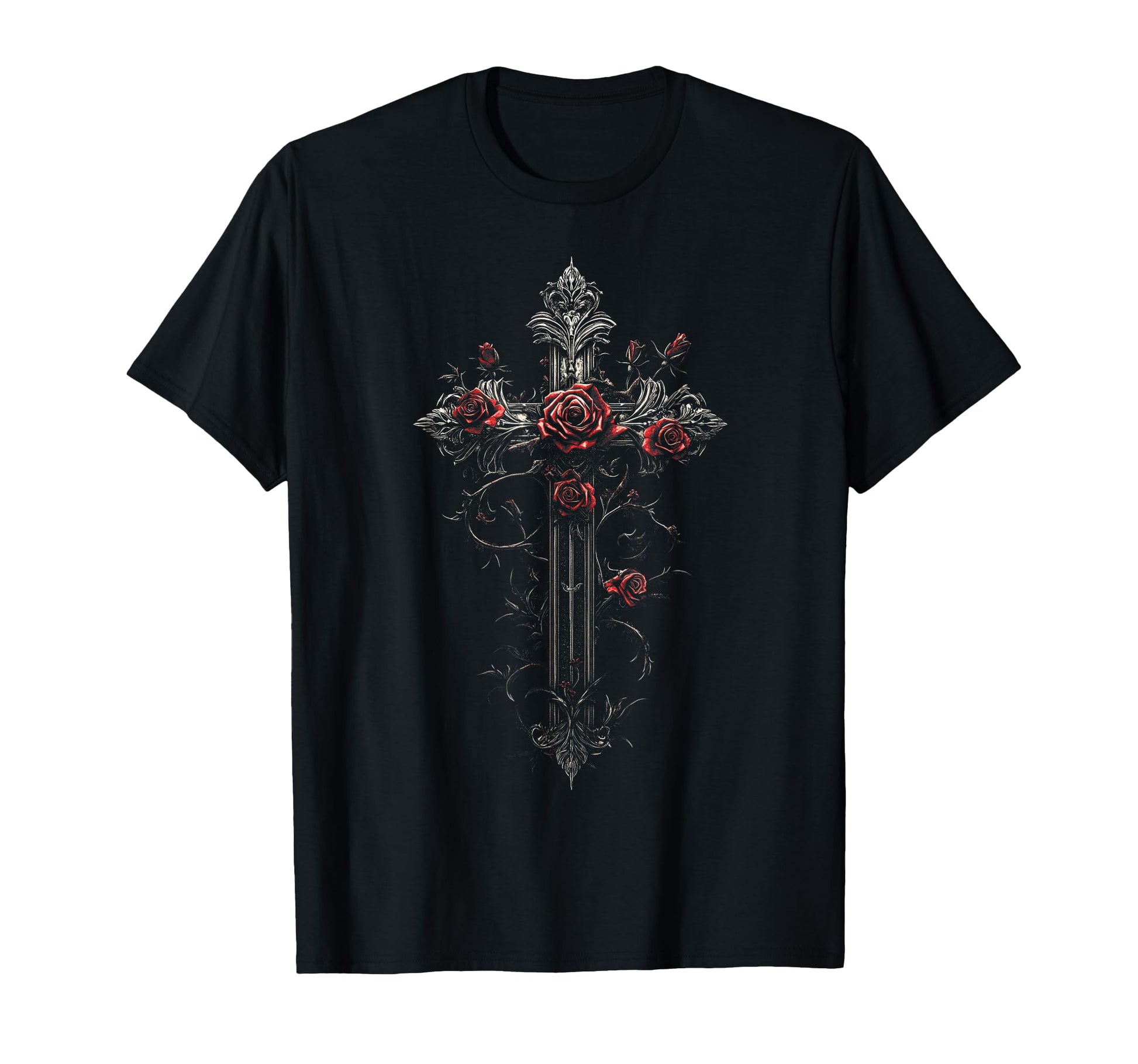 Gothic Cross Grunge Aesthetic Y2K Goth T-Shirt - Streetwear Style Men Women - T-Shirt, Sweatshirt, Hoodie